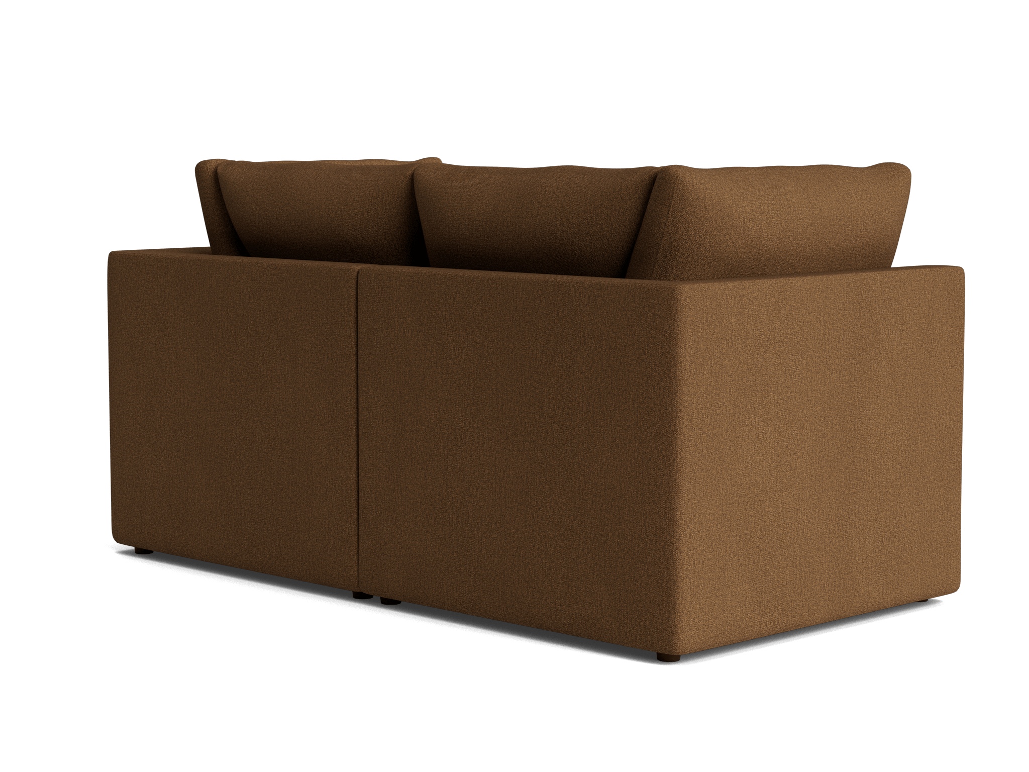 bryant petite modular loveseat faithful mocha