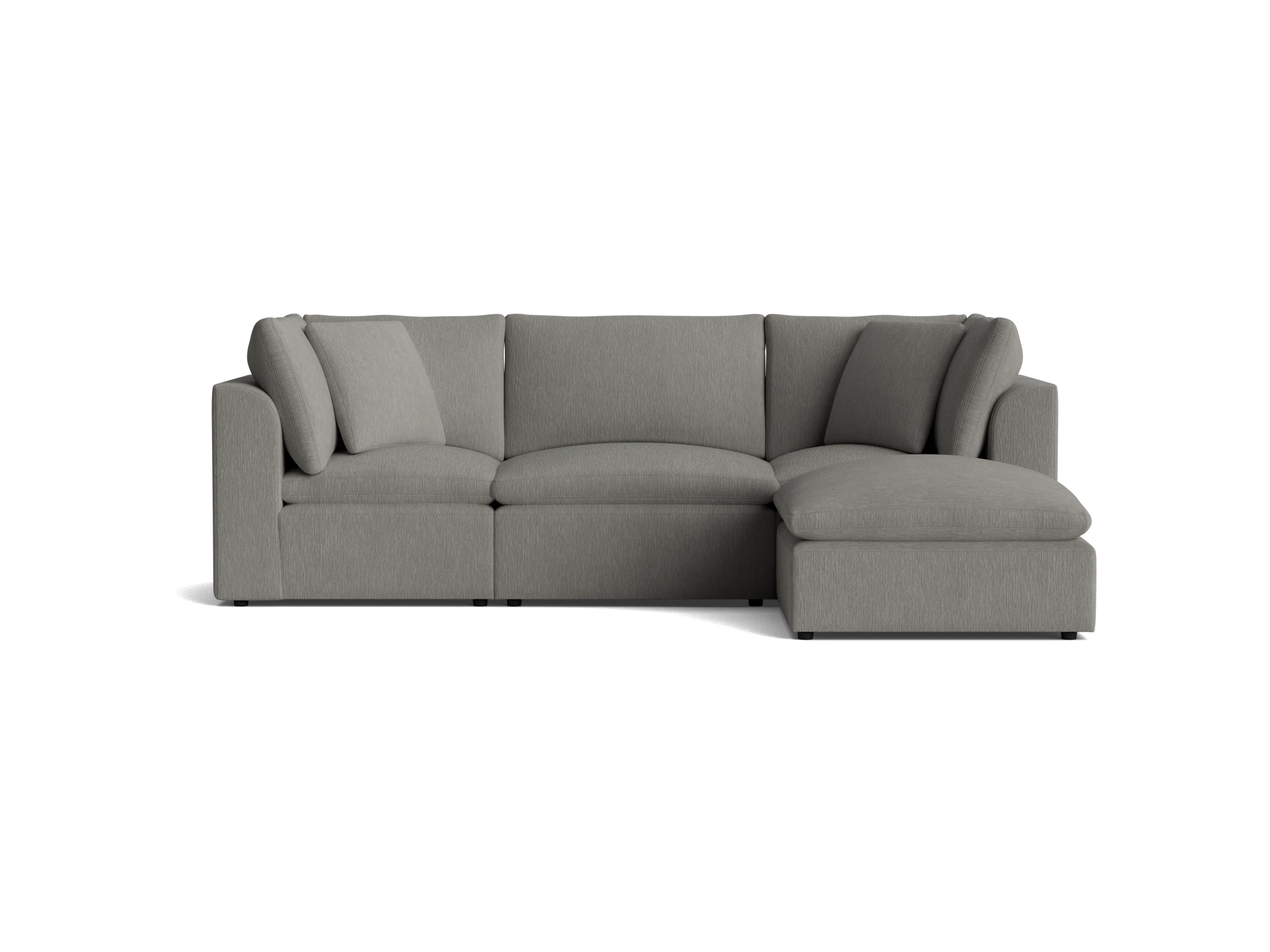 bryant petite modular sectional bentley pewter