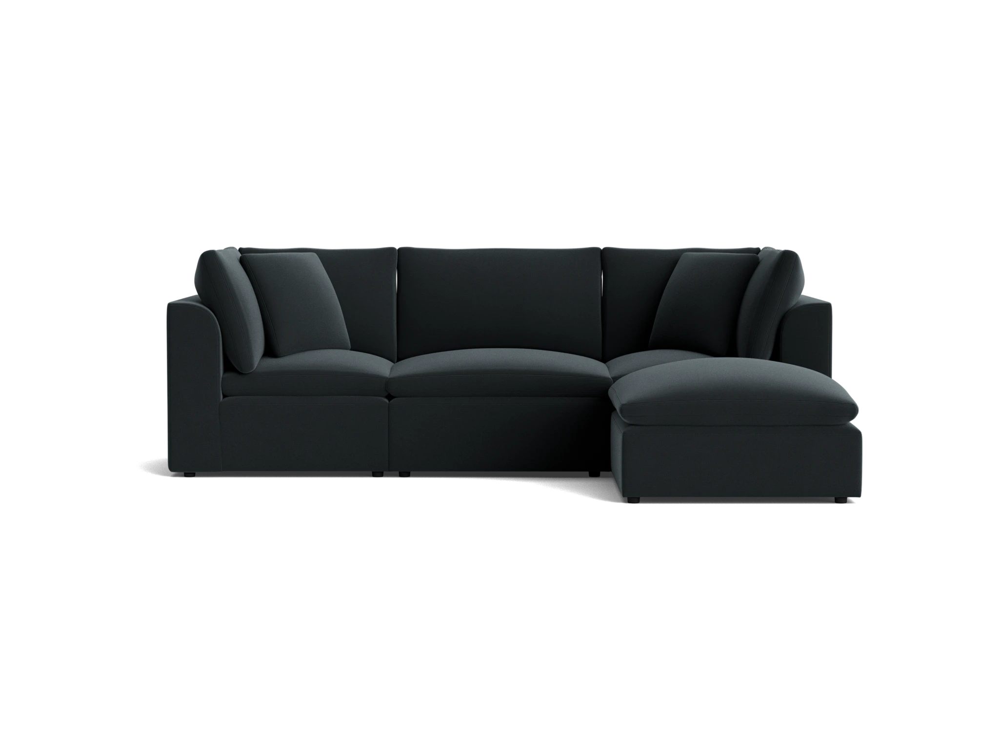 bryant petite modular sectional royale gunmetal