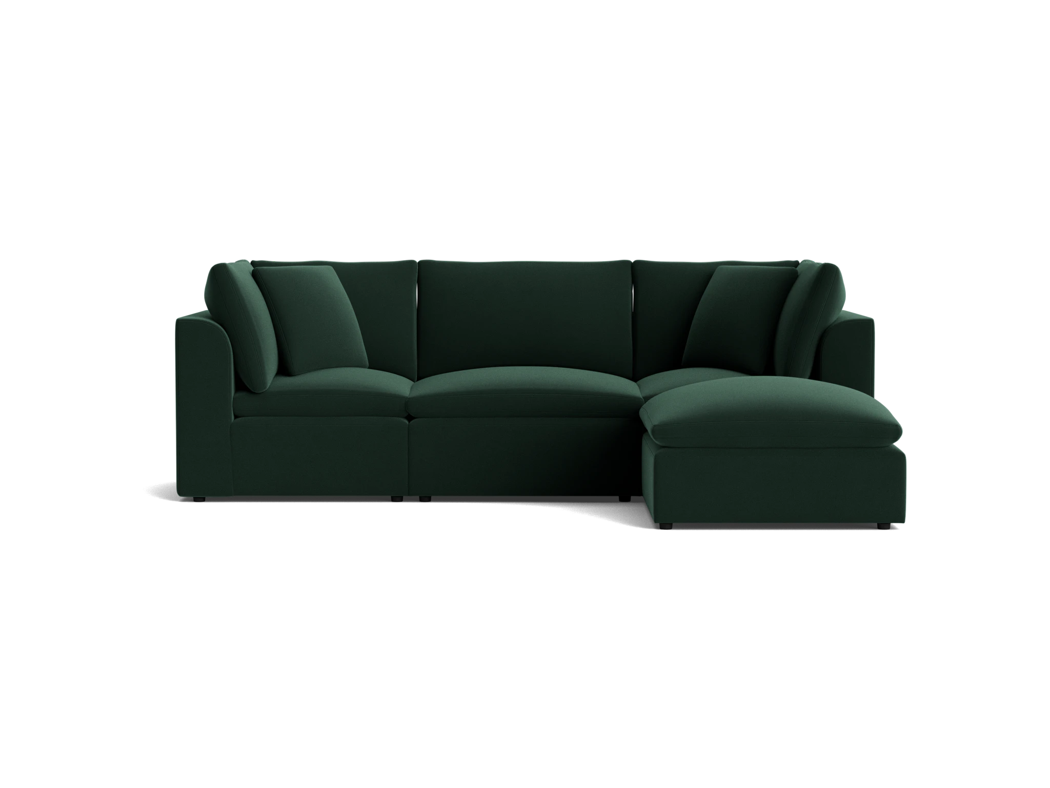 bryant petite modular sectional royale evergreen