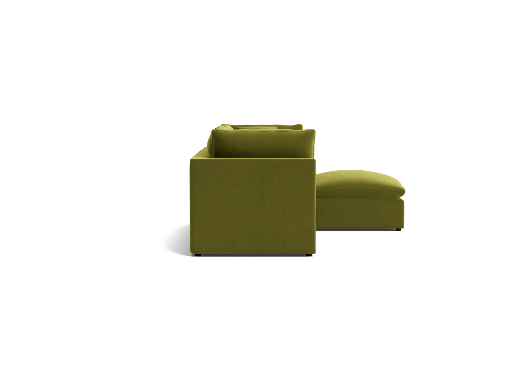 bryant petite modular sectional royale apple