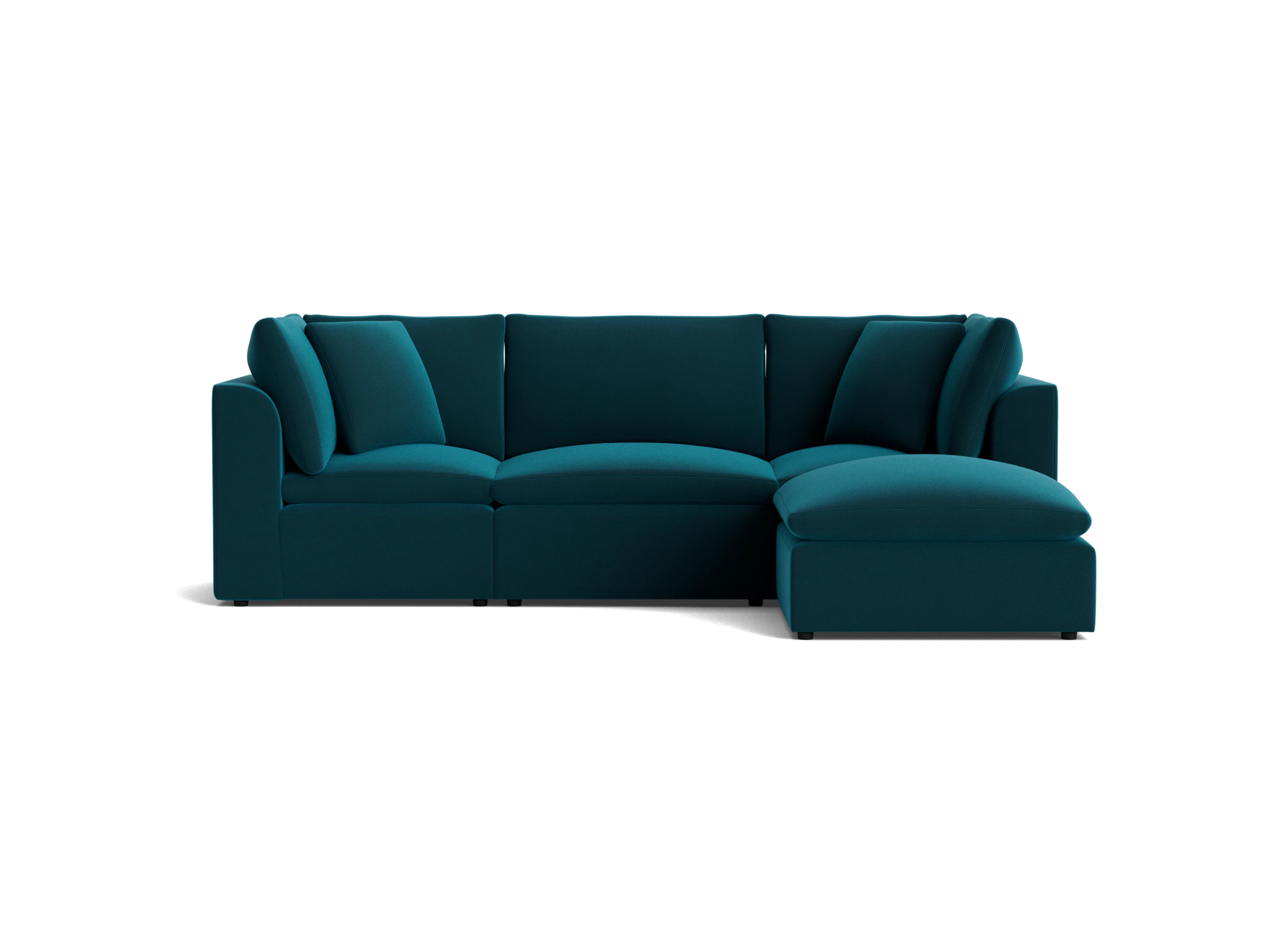 bryant petite modular sectional royale peacock