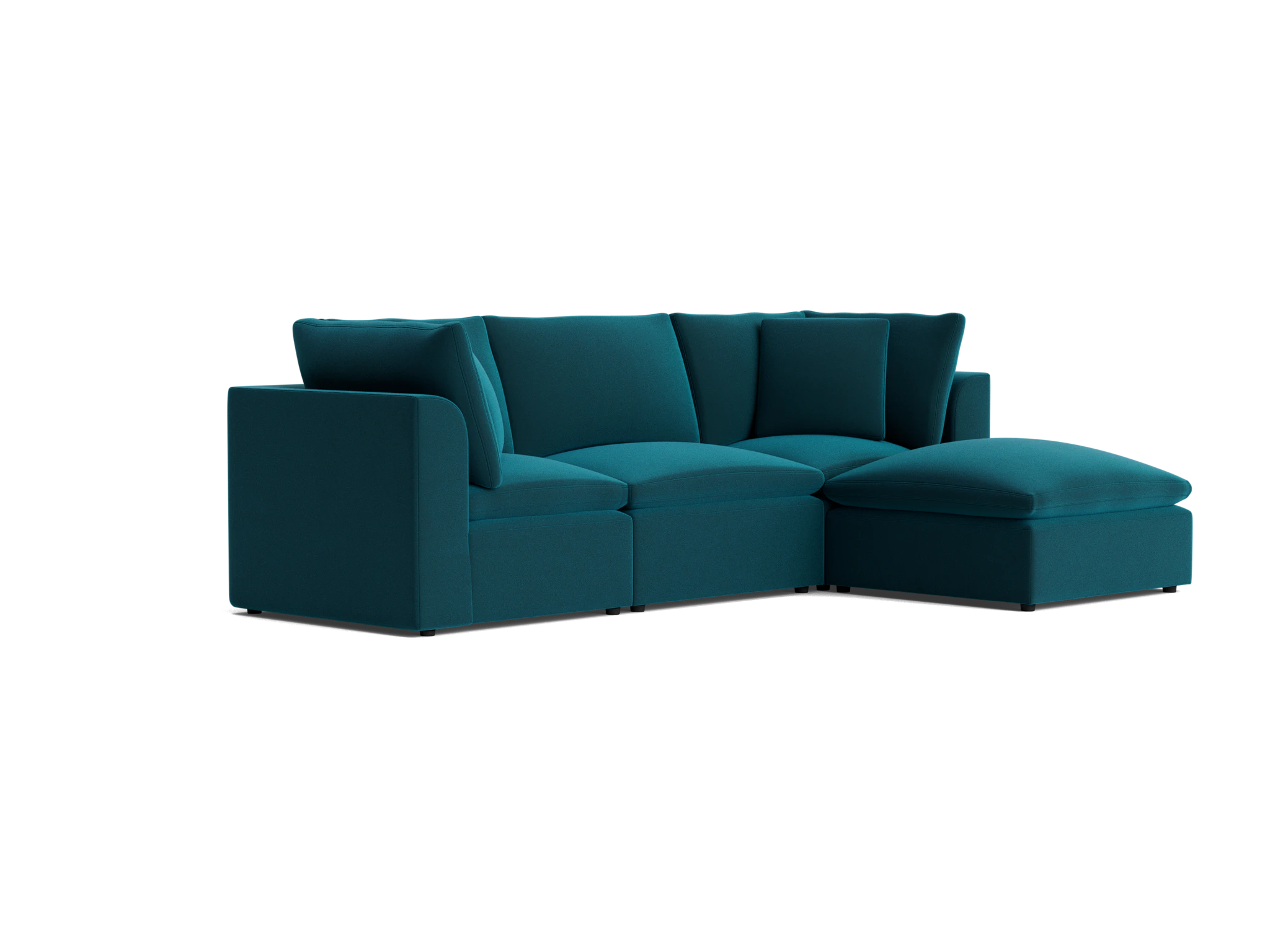bryant petite modular sectional royale peacock