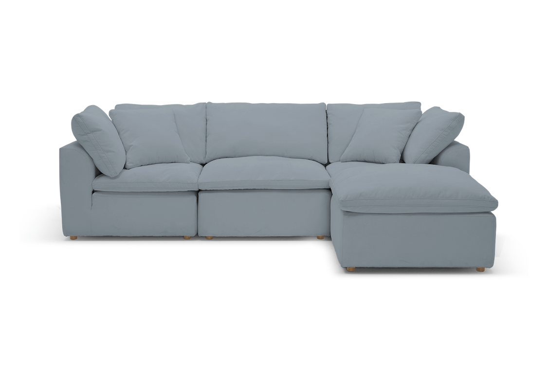 bryant petite modular sectional synergy pewter