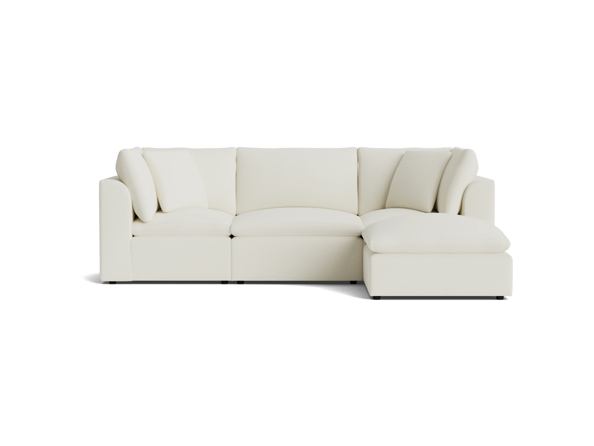 bryant petite modular sectional tussah snow