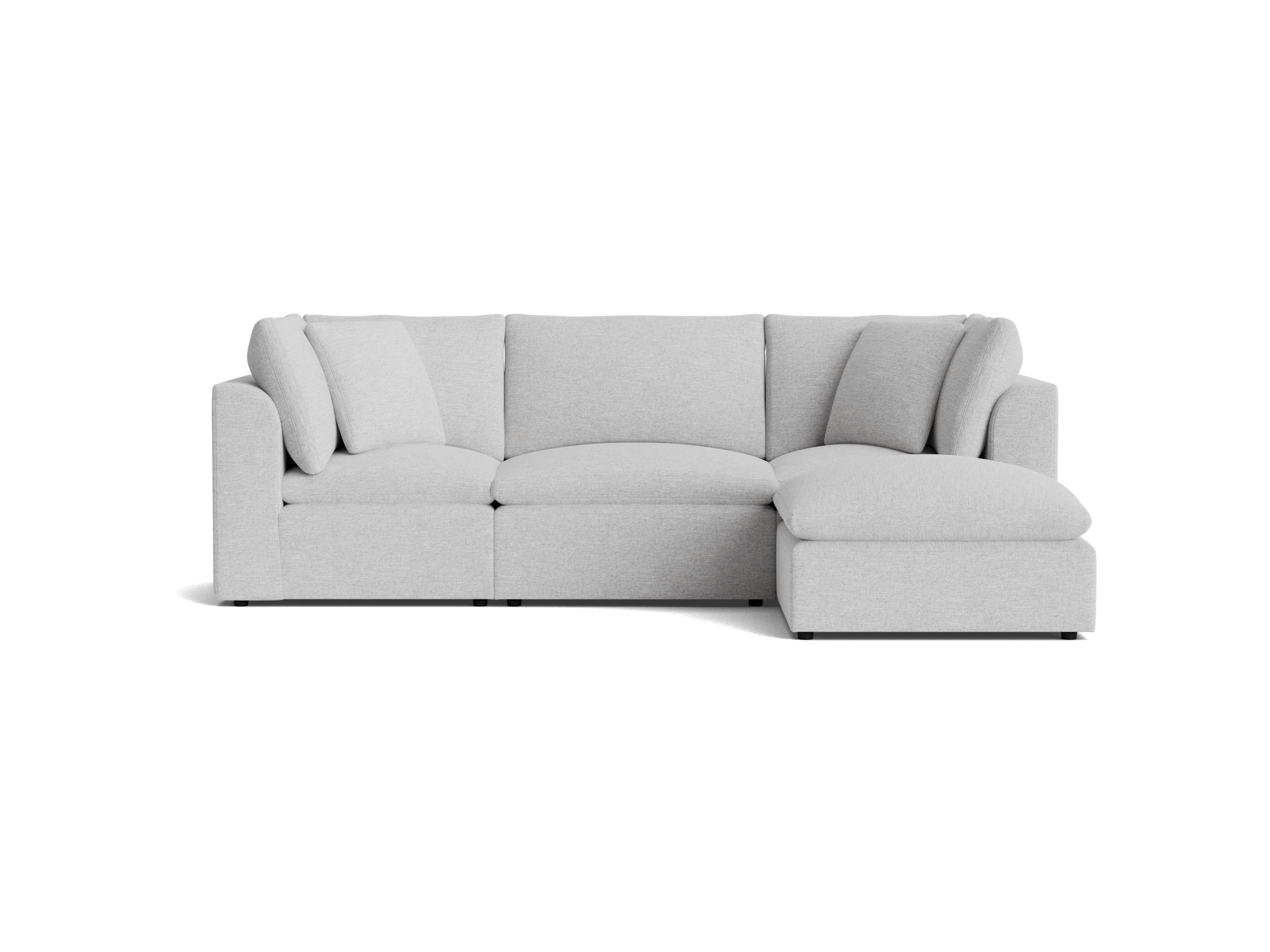 bryant petite modular sectional milo dove