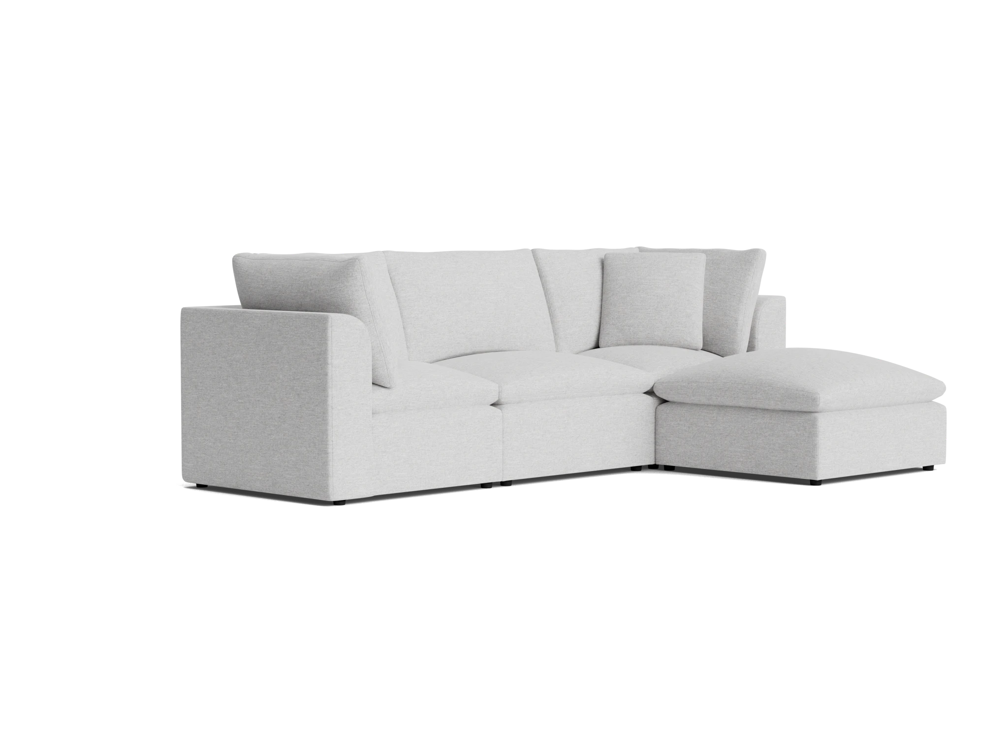 bryant petite modular sectional milo dove