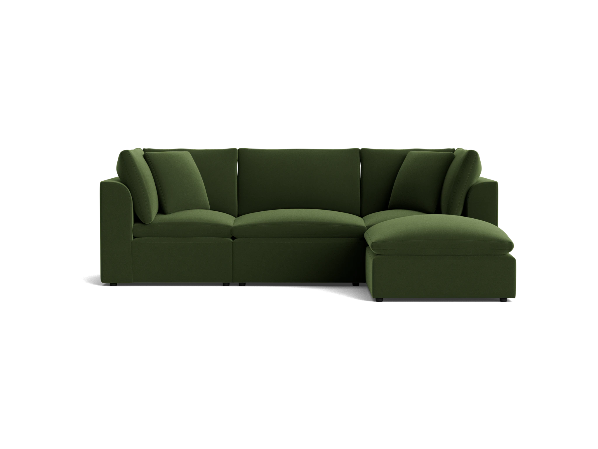 bryant petite modular sectional royale forest