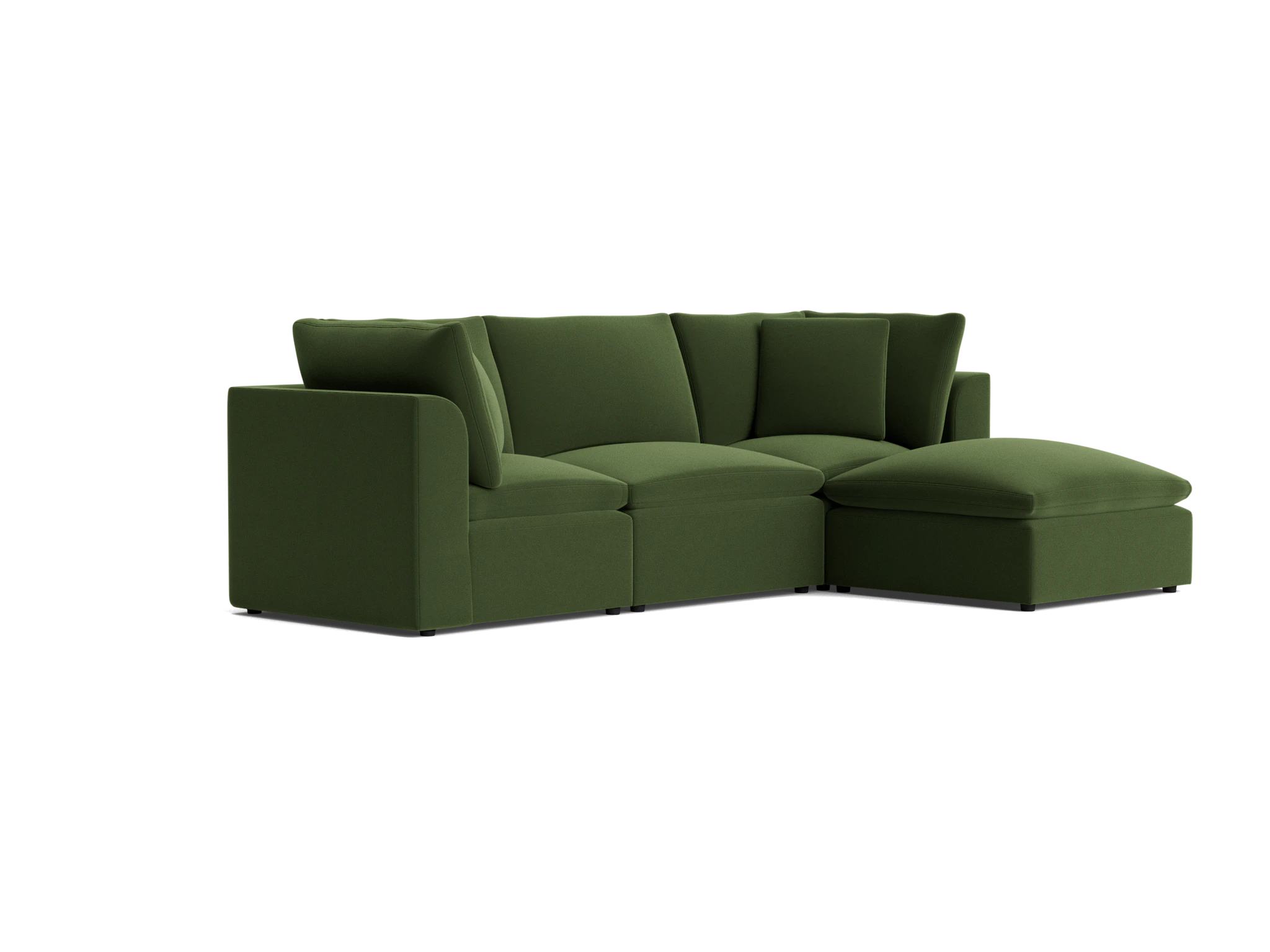 bryant petite modular sectional royale forest