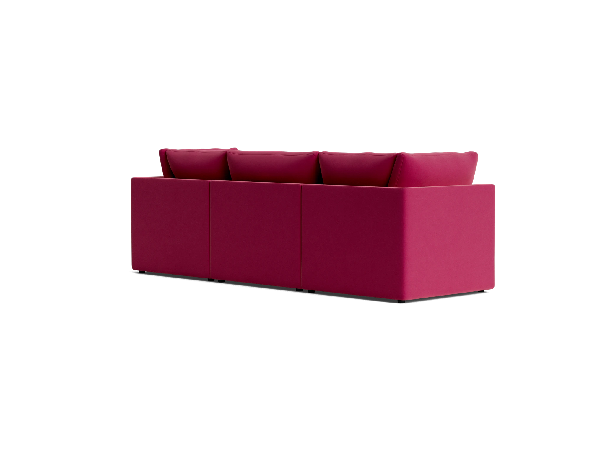 bryant petite modular sectional royale berry