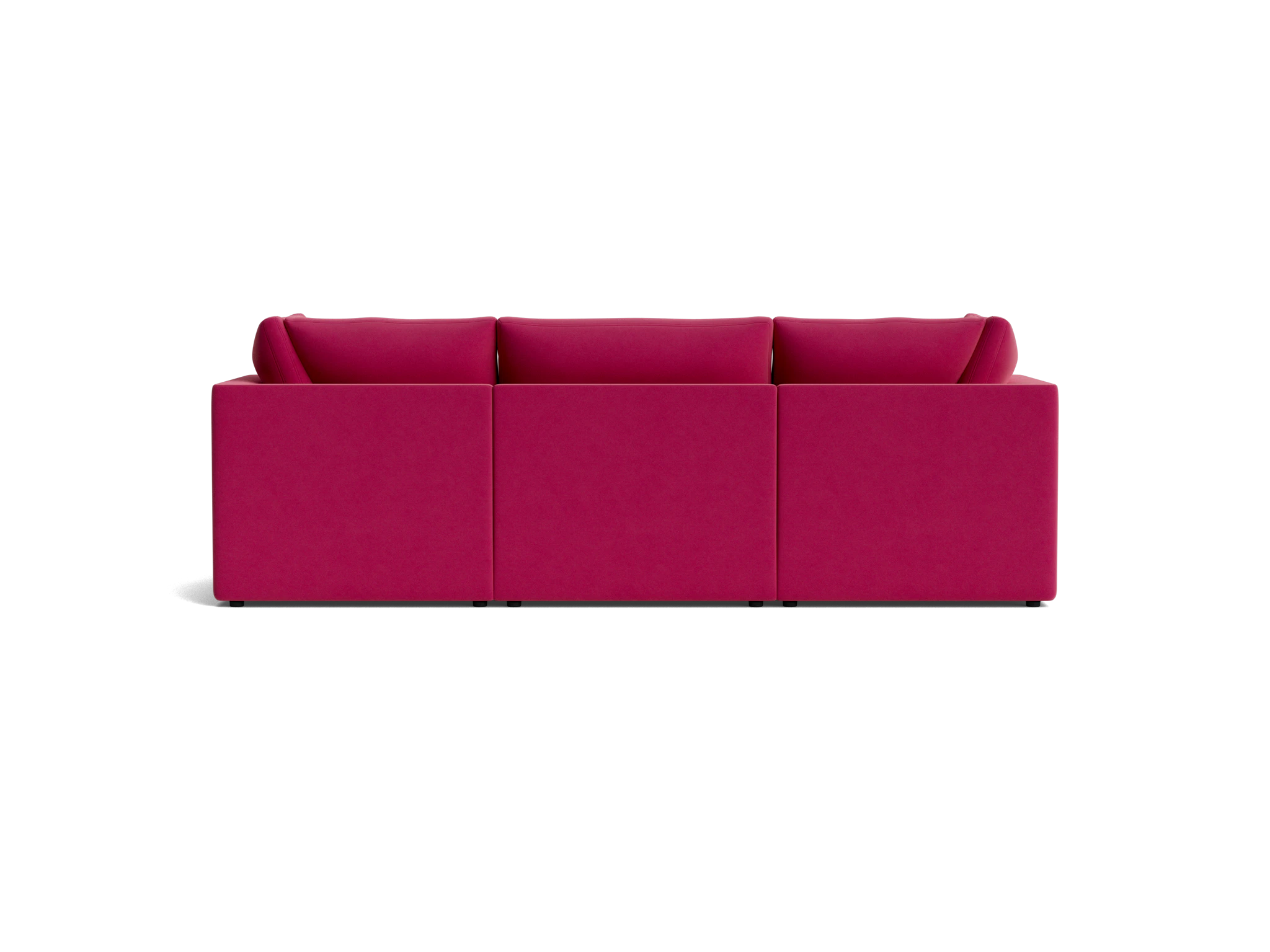 bryant petite modular sectional royale berry