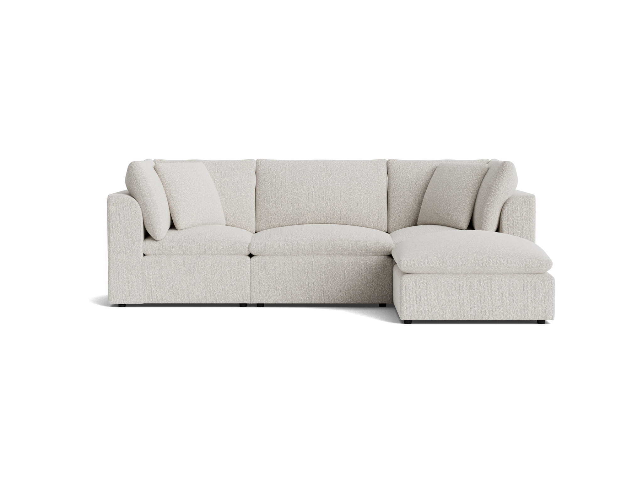 bryant petite modular sectional bloke cotton