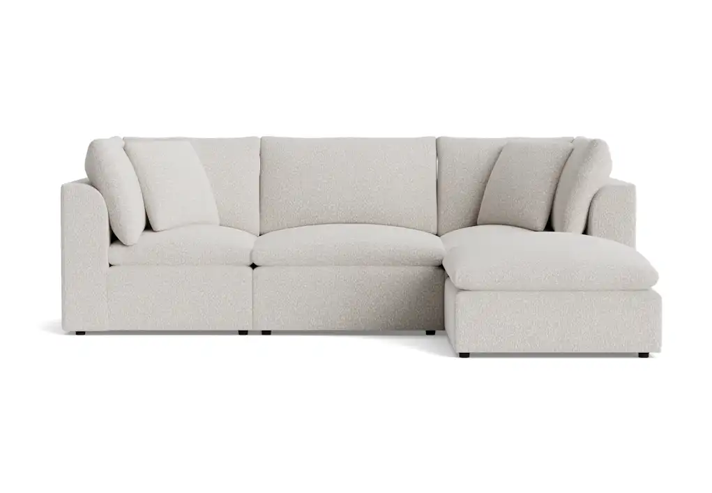 bryant petite modular sectional bloke cotton