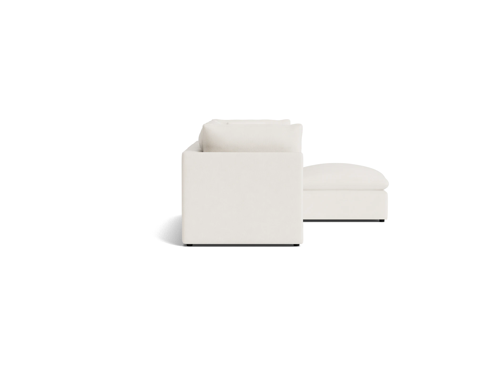bryant petite modular sectional sunbrella loft white