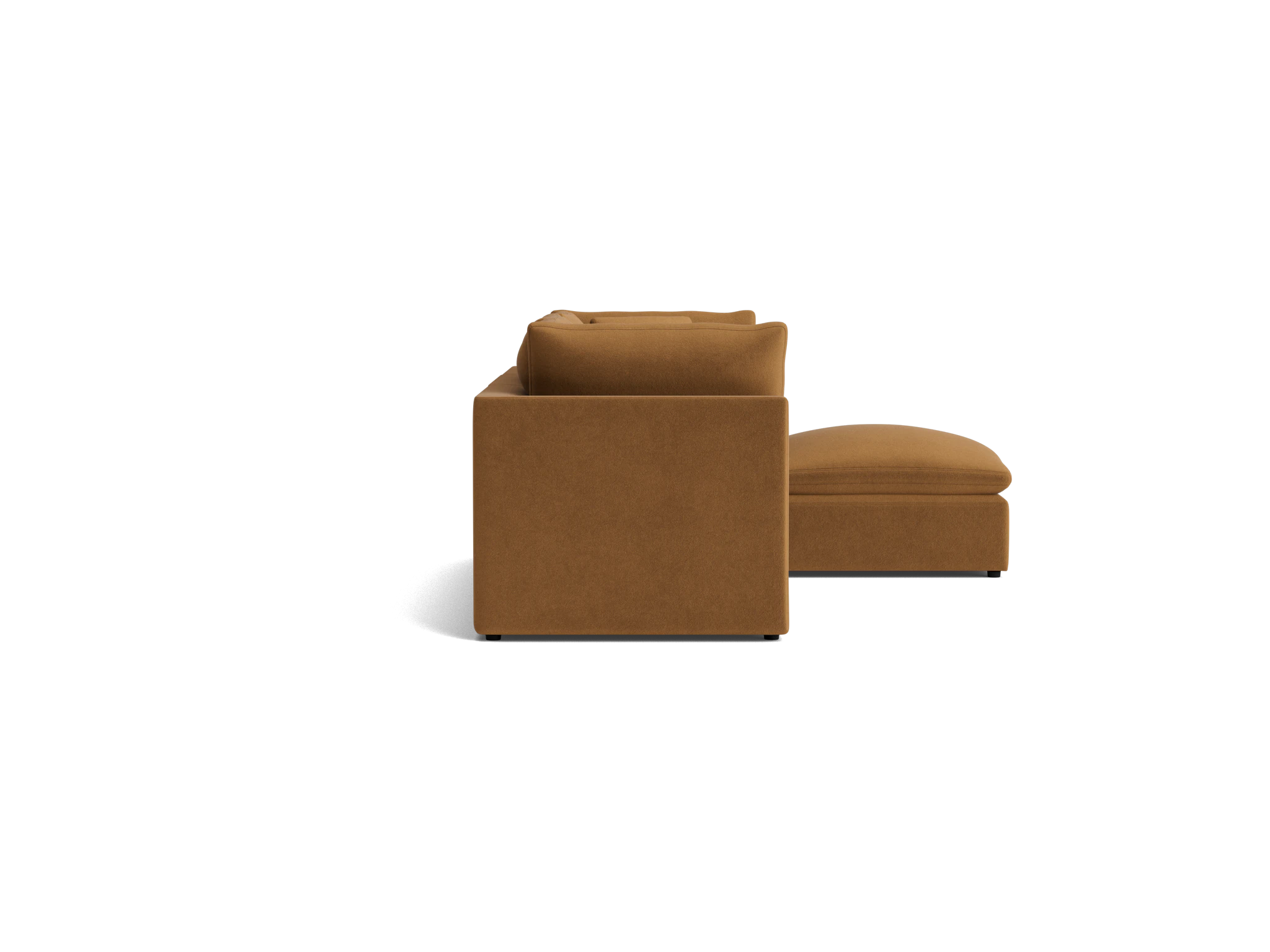 bryant petite modular sectional banks nutmeg
