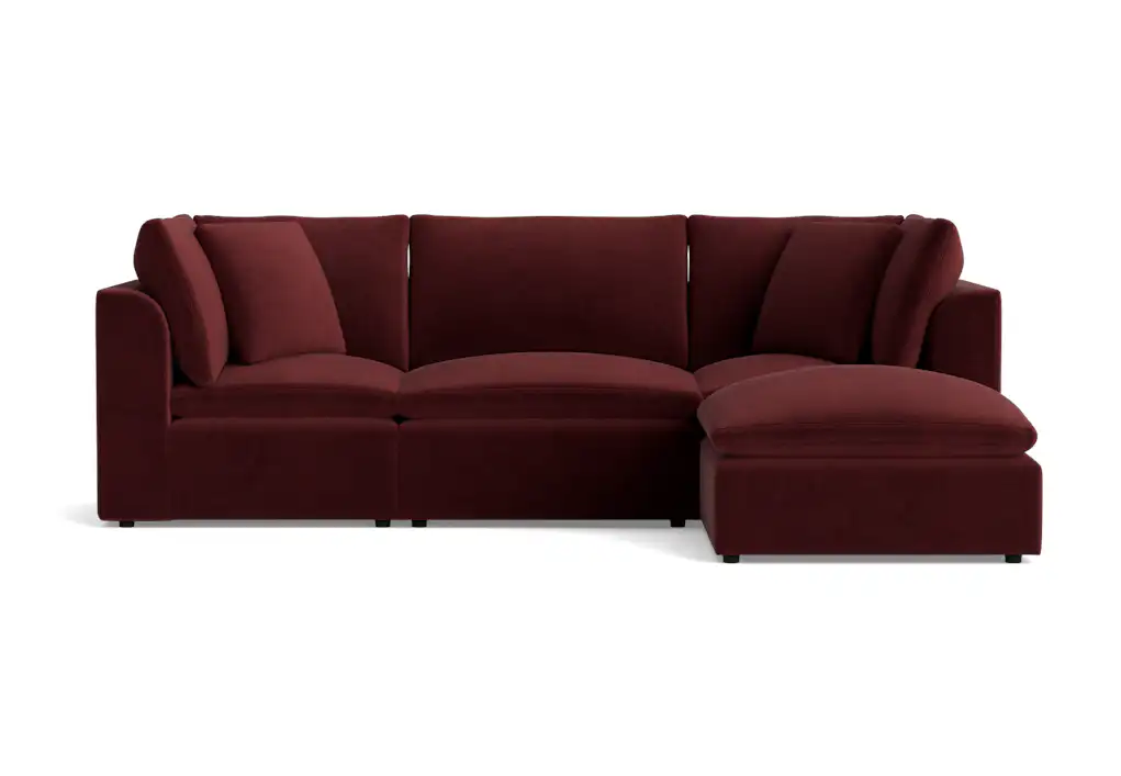 bryant petite modular sectional banks currant