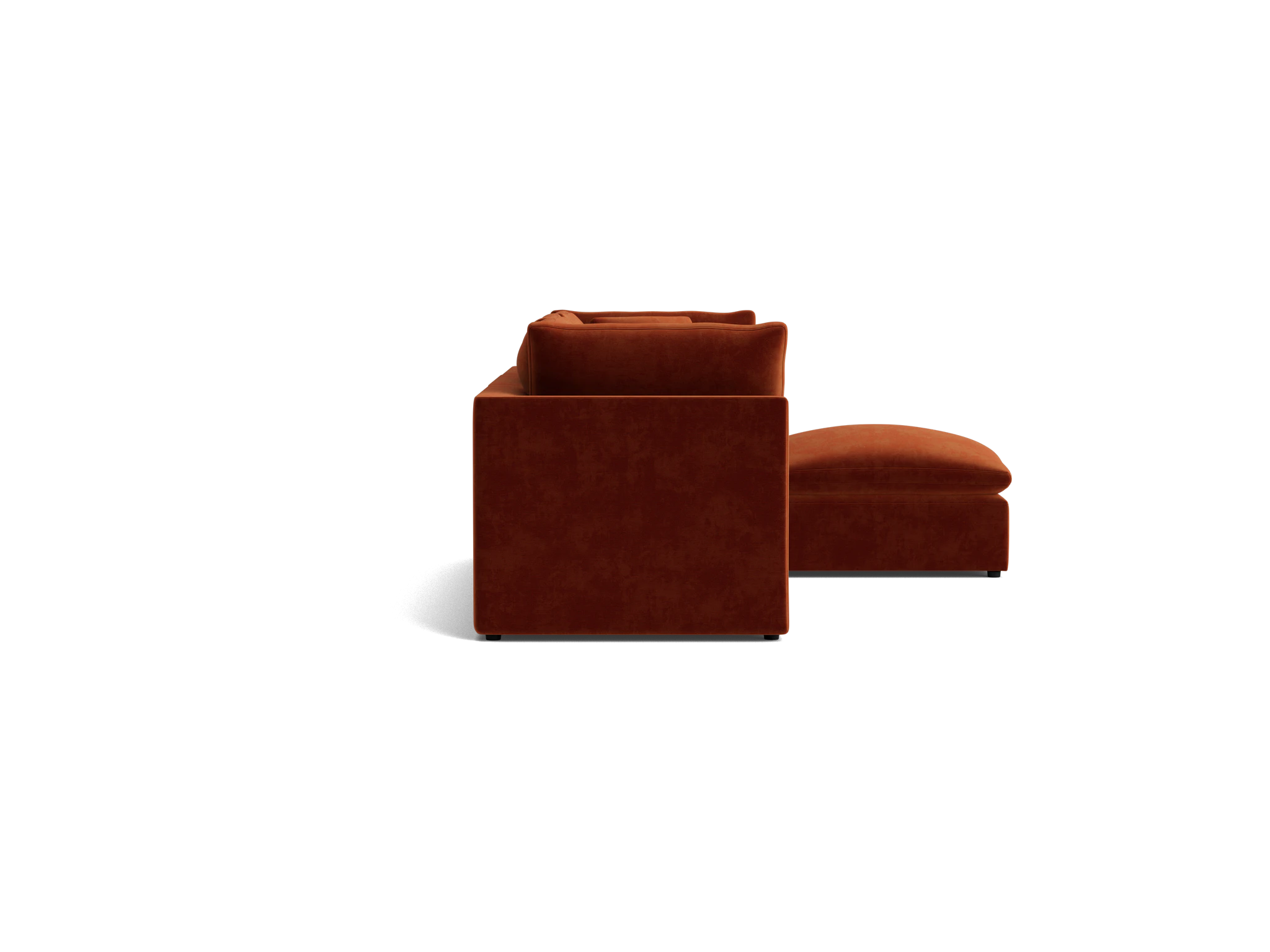 bryant petite modular sectional harper cinnamon