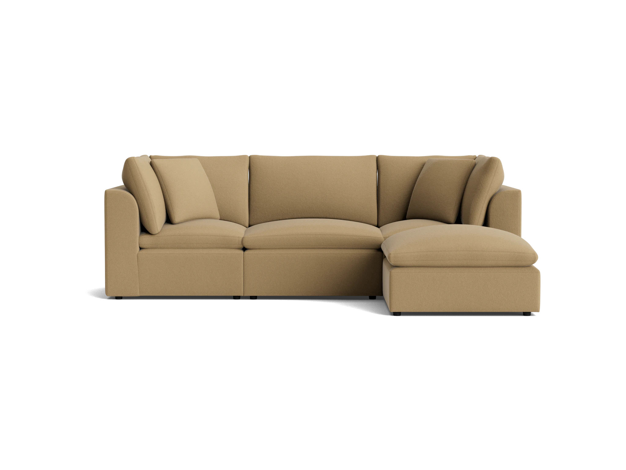 bryant petite modular sectional banks oatmeal