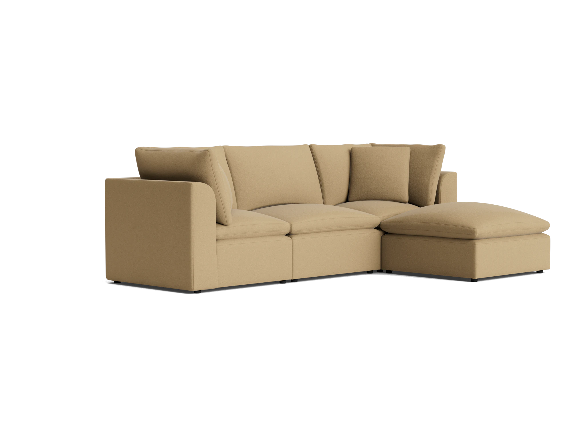bryant petite modular sectional banks oatmeal