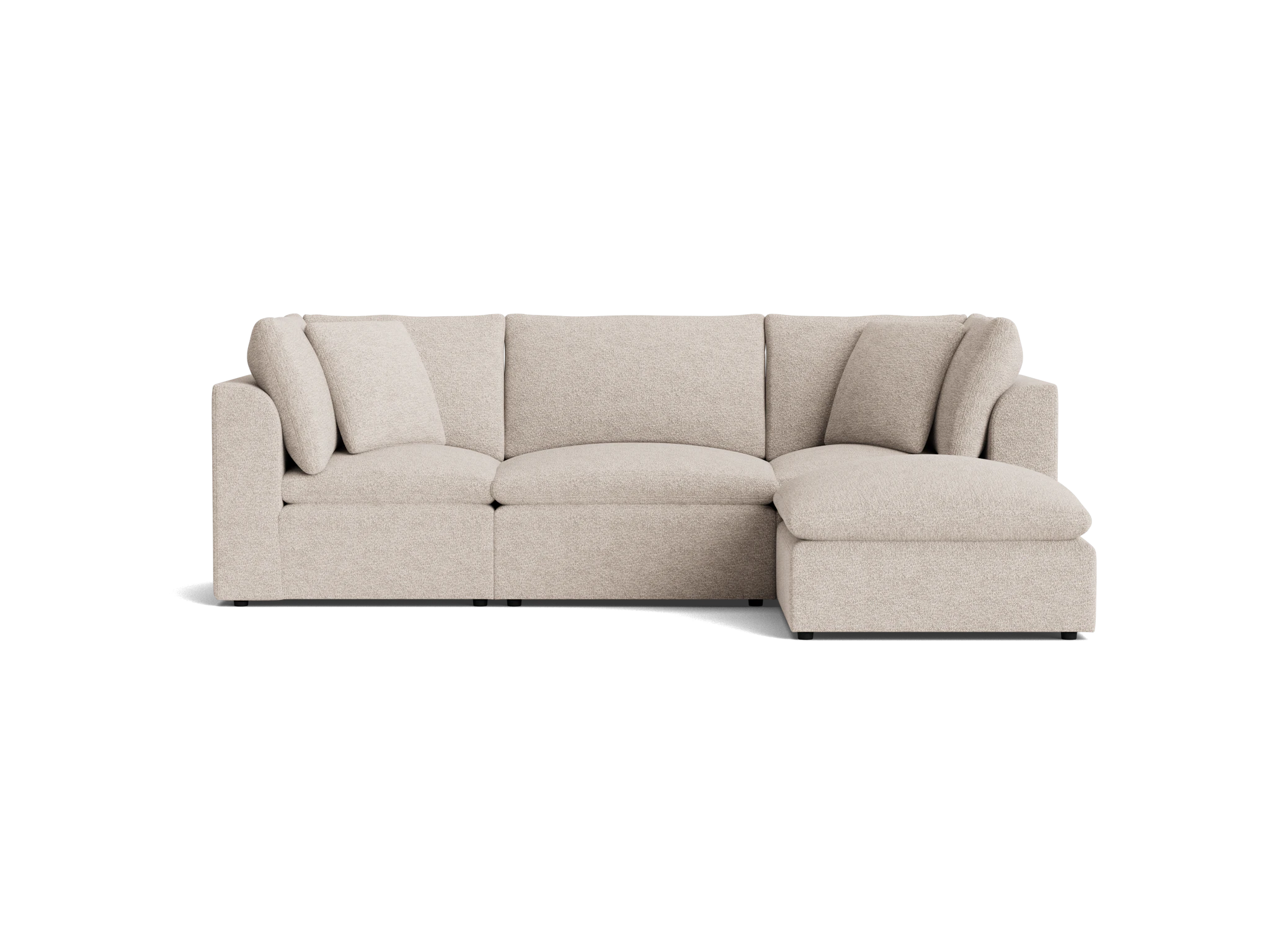 bryant petite modular sectional borough cotton