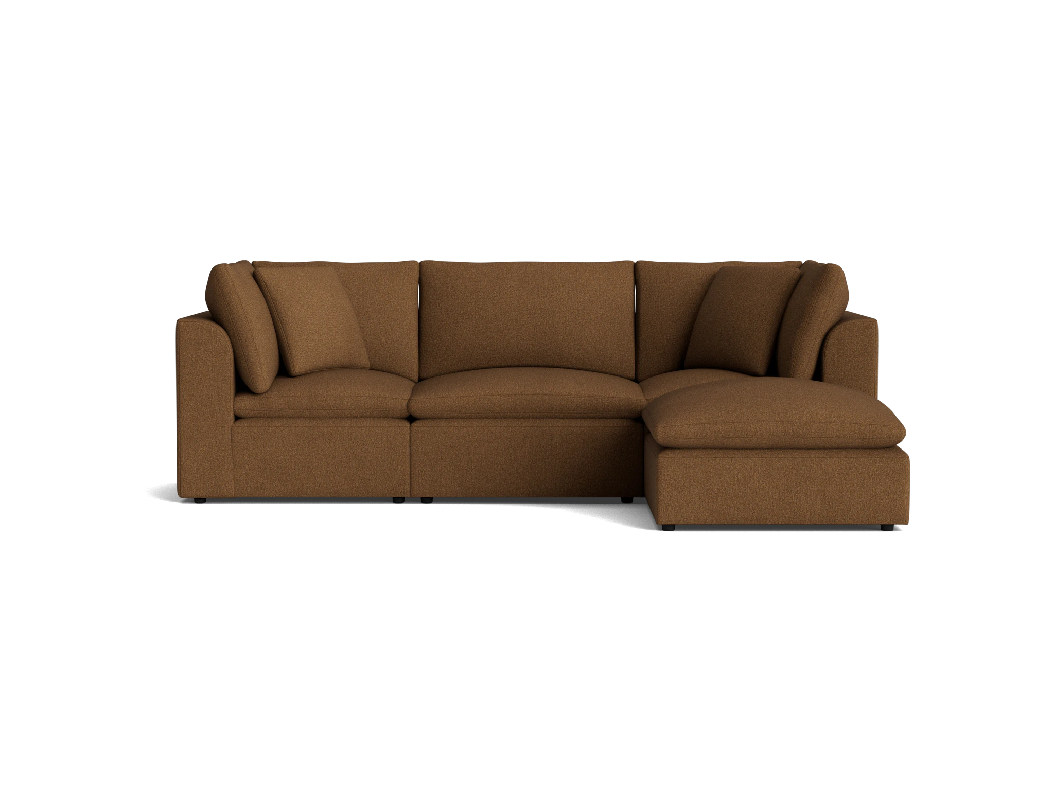 bryant petite modular sectional faithful mocha