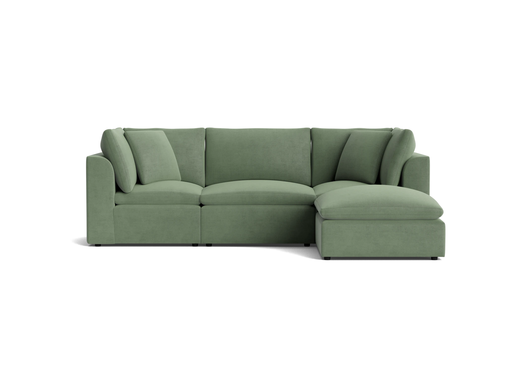 bryant petite modular sectional royale sage