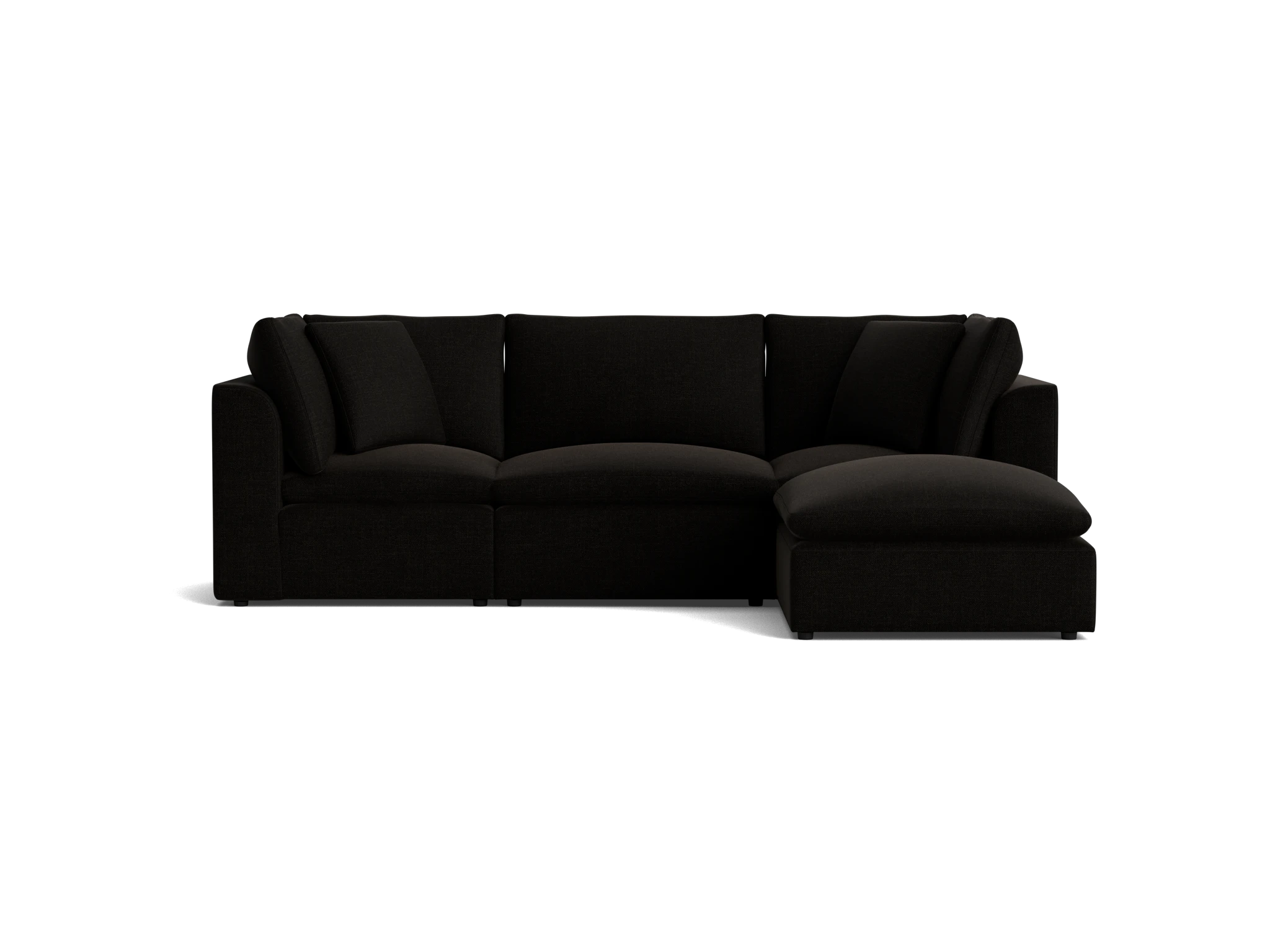 bryant petite modular sectional milo onyx