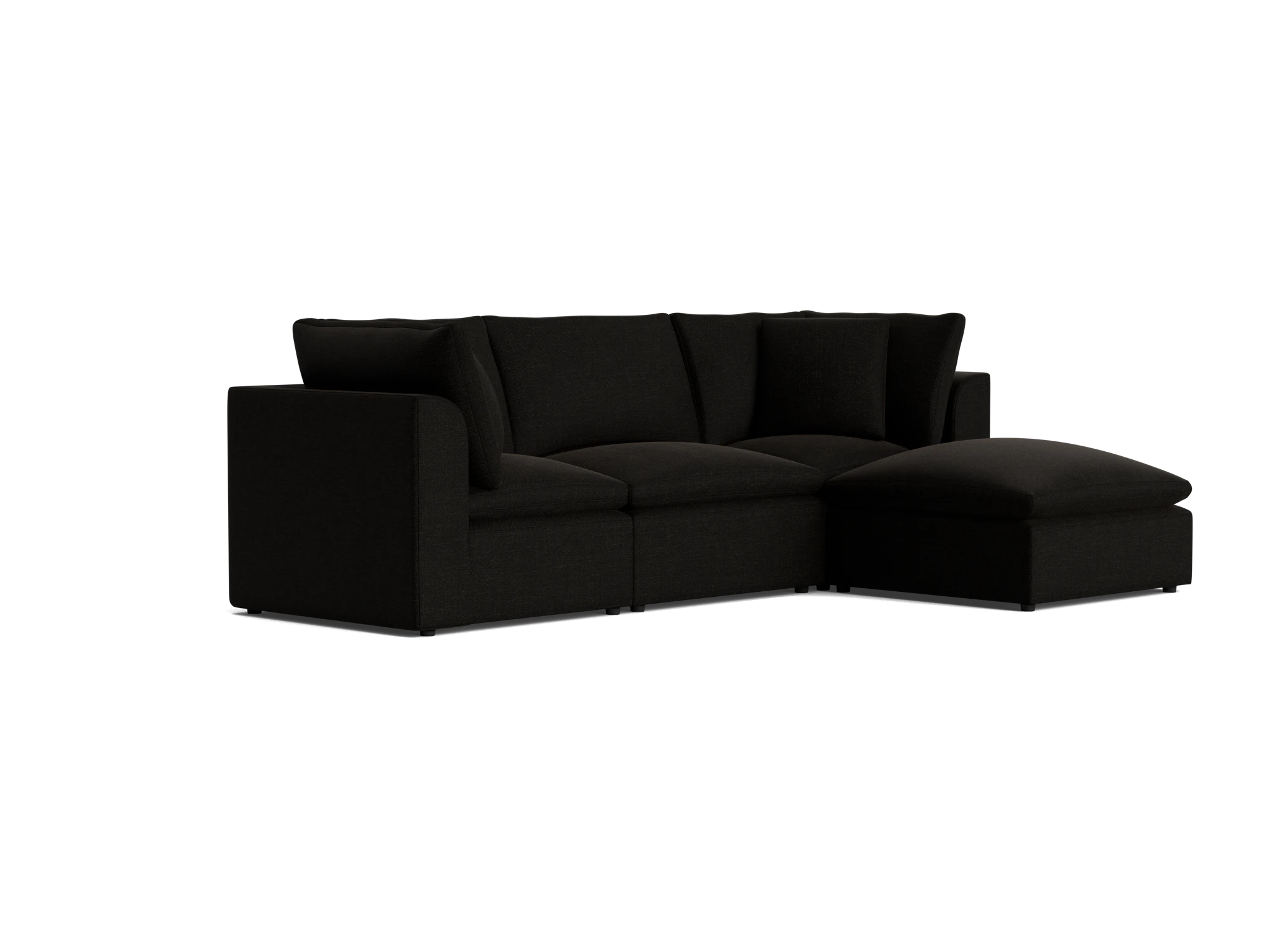 bryant petite modular sectional milo onyx