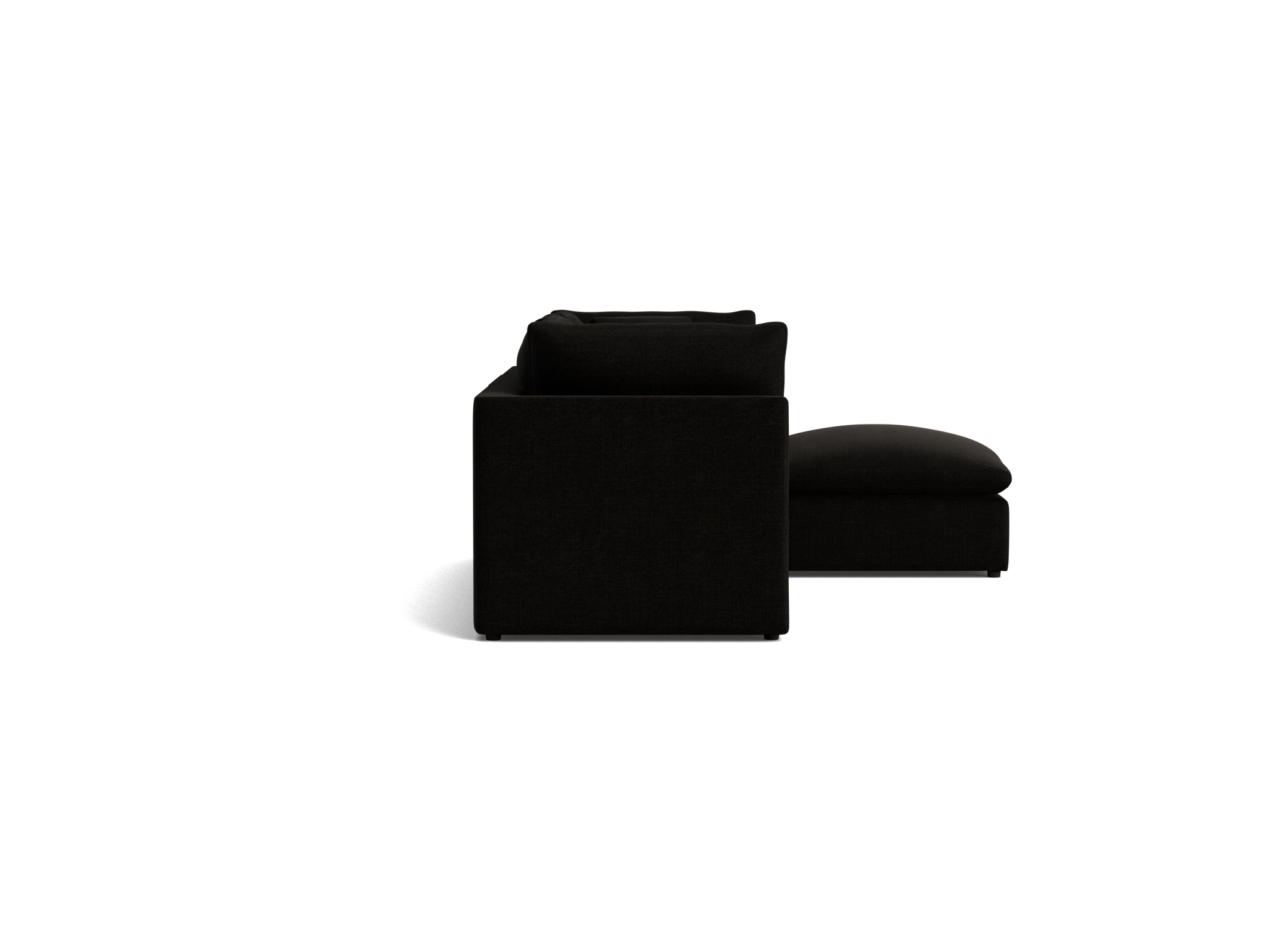 bryant petite modular sectional milo onyx