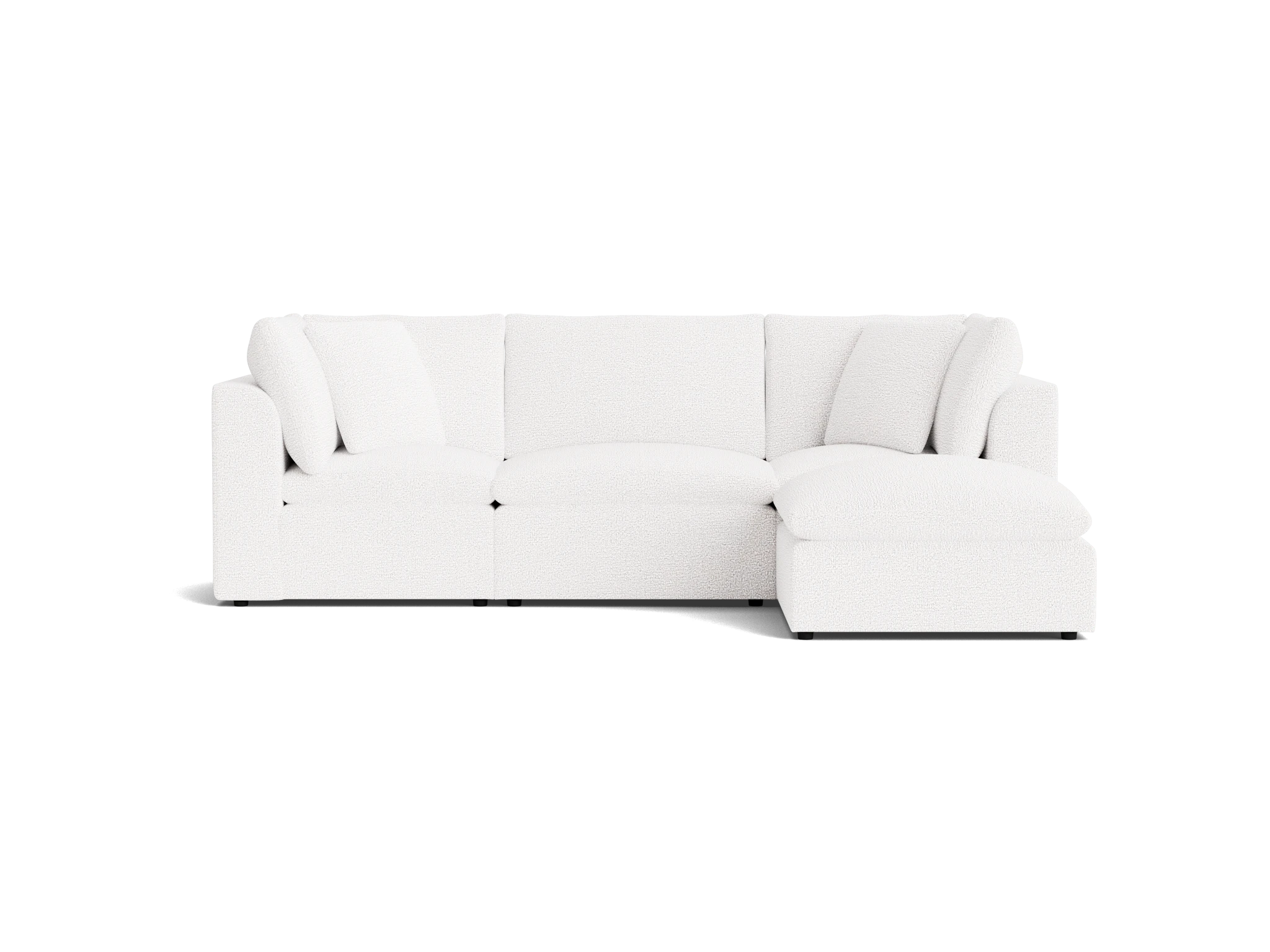 bryant petite modular sectional karina pantone cloud dancer