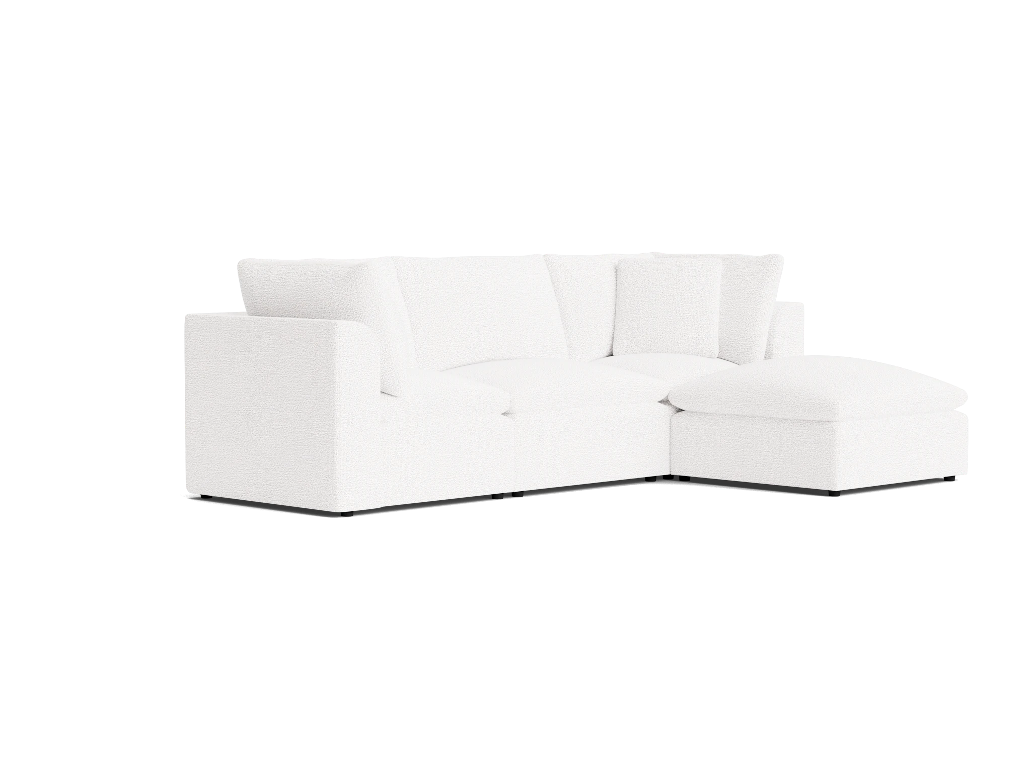bryant petite modular sectional karina pantone cloud dancer