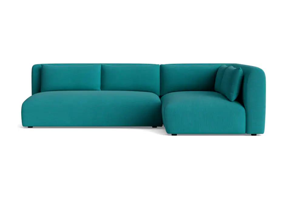 carin sectional lucky turquoise