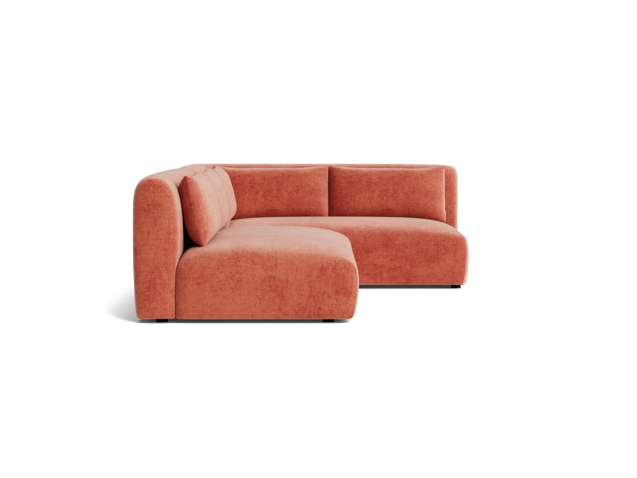 carin sectional plush terra rose