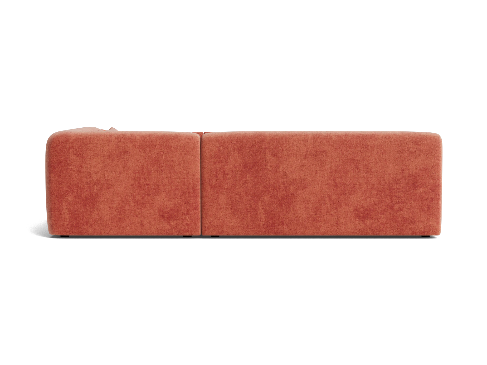carin sectional plush terra rose