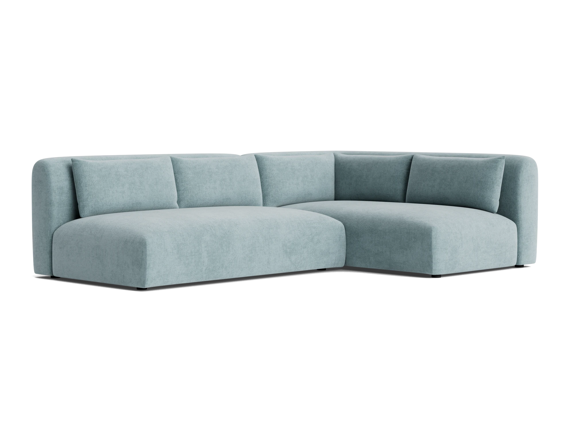 carin sectional plush mist