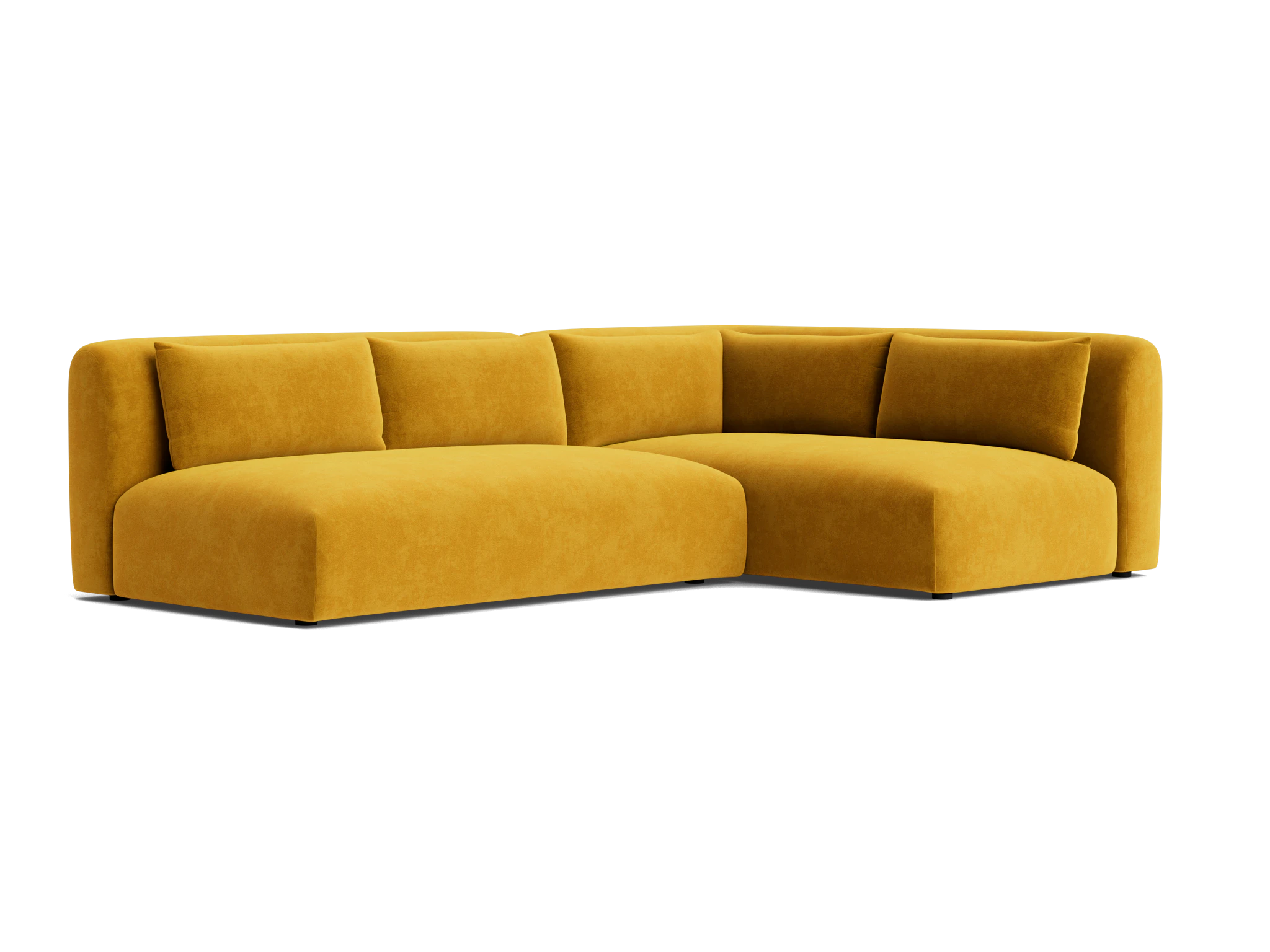 carin sectional harper amber gold