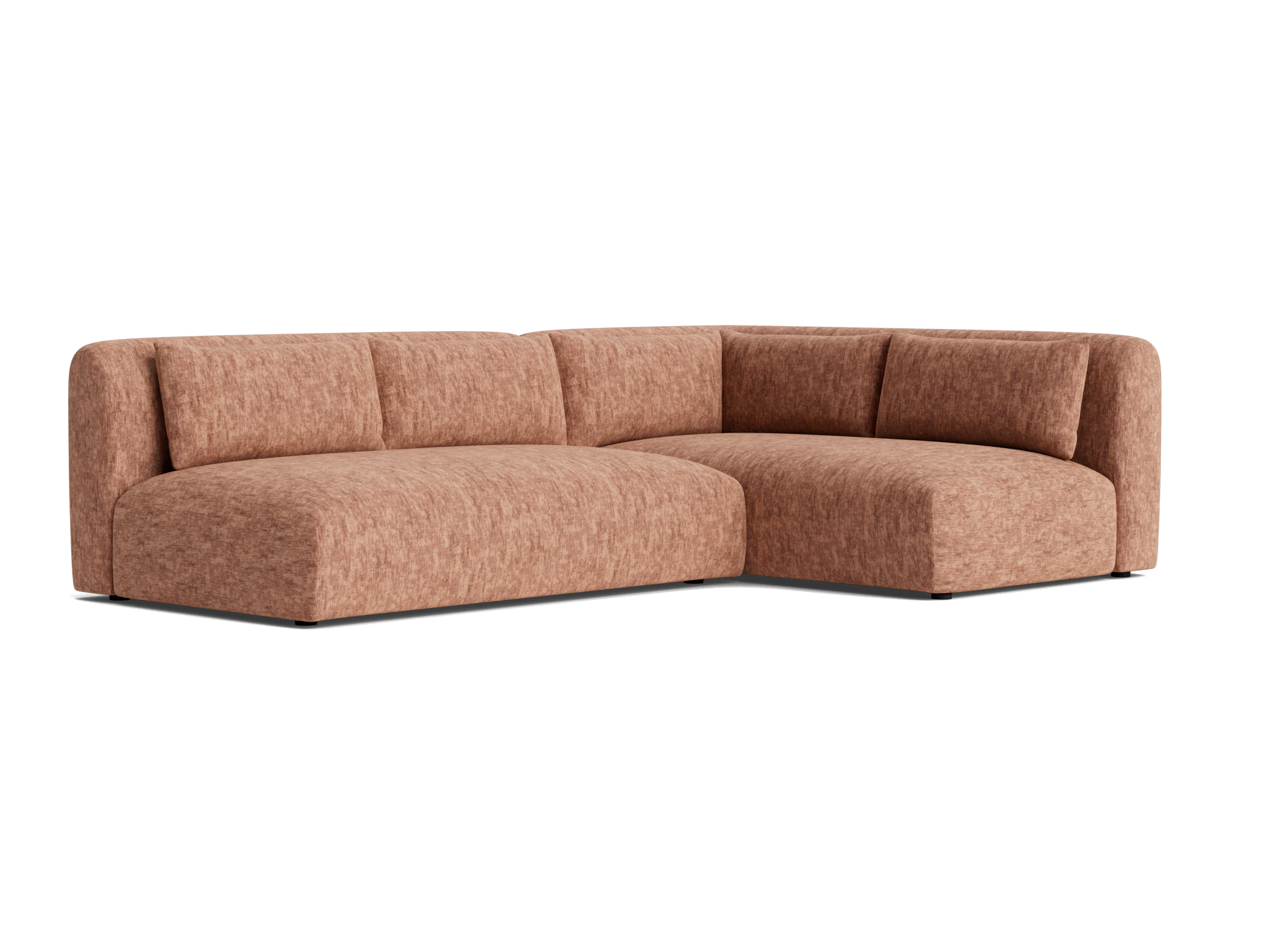 carin sectional crave pantone mocha mousse