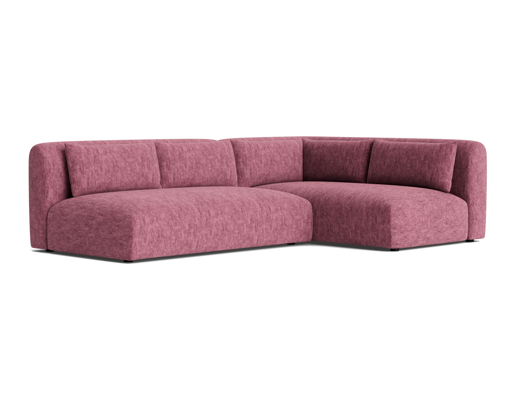 carin sectional crave pantone heather rose