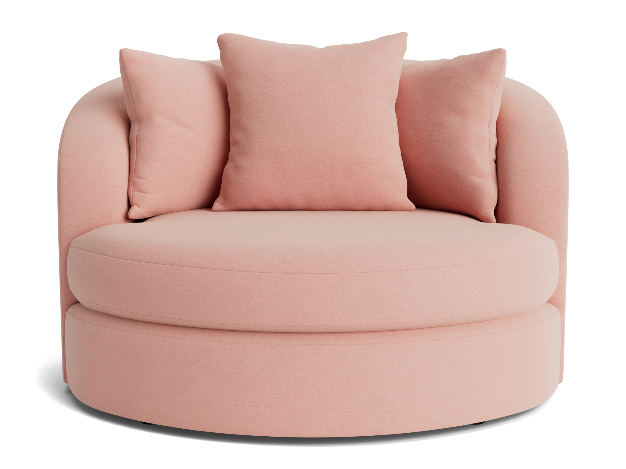 amelia grand swivel chair royale blush