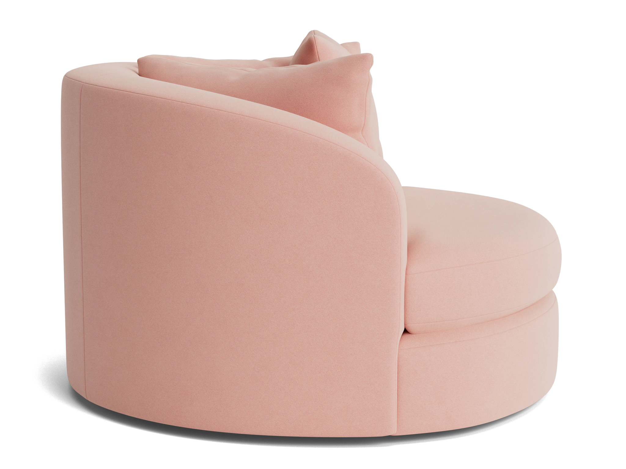 amelia grand swivel chair royale blush