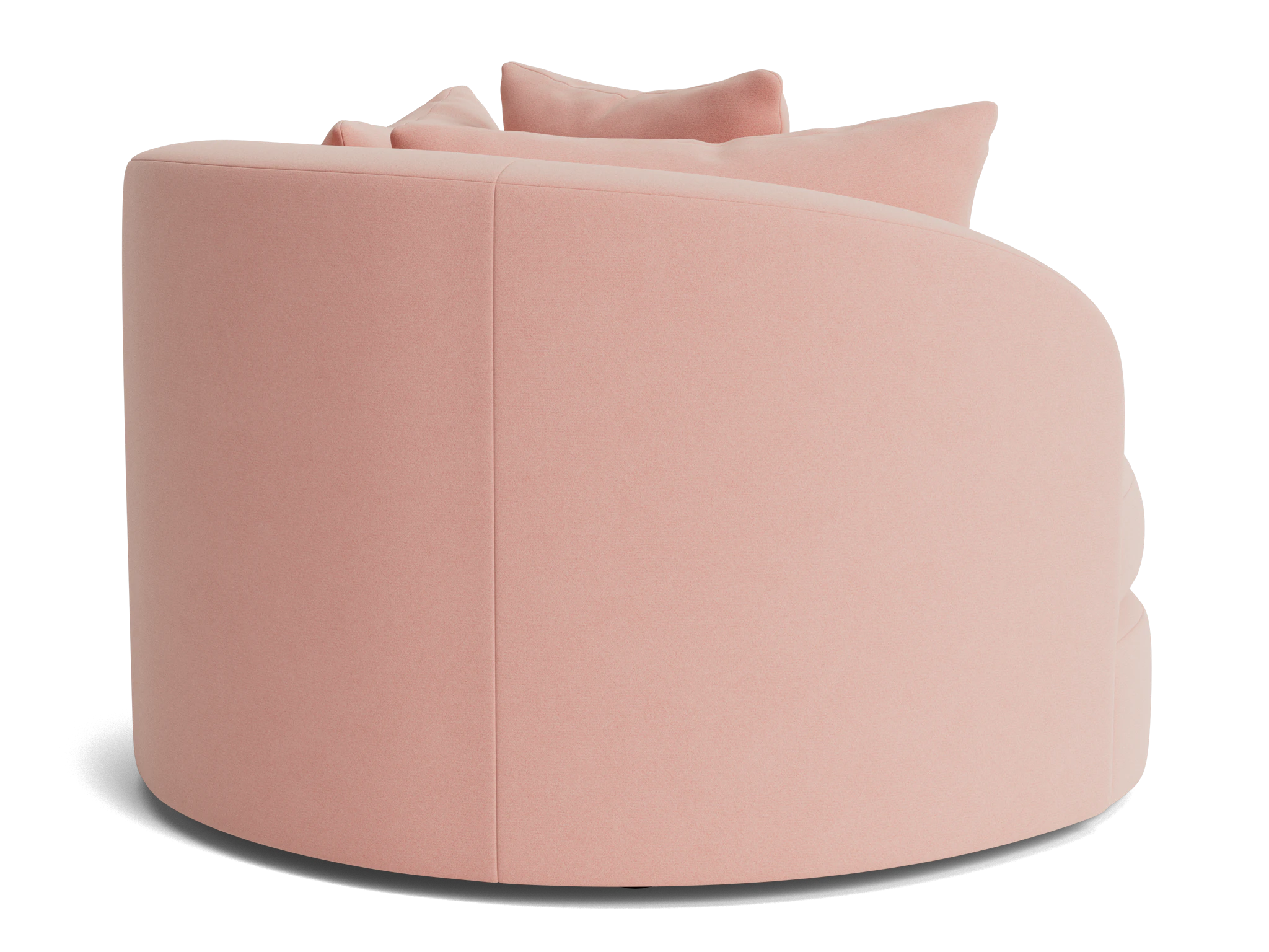 amelia grand swivel chair royale blush