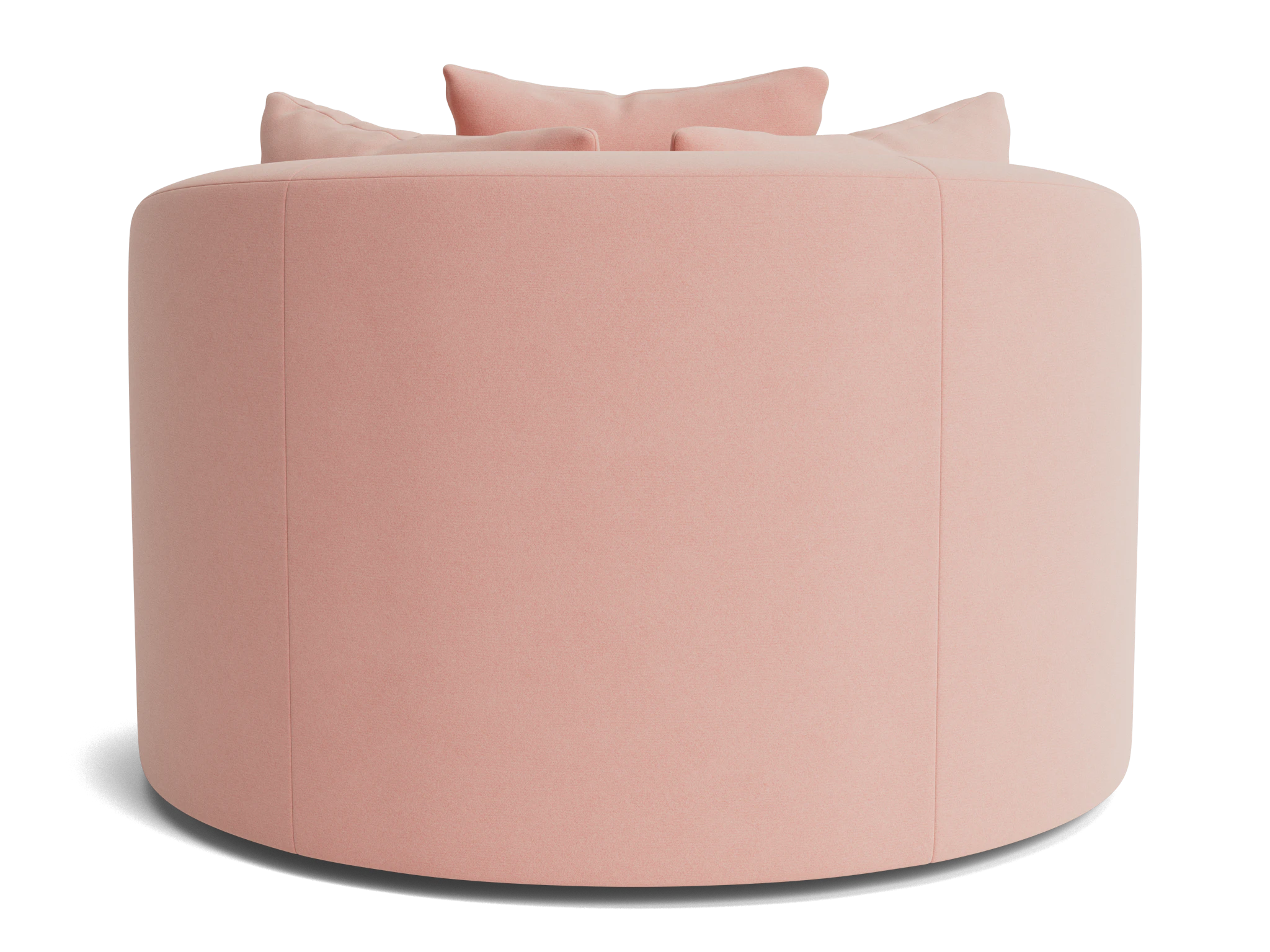 amelia grand swivel chair royale blush