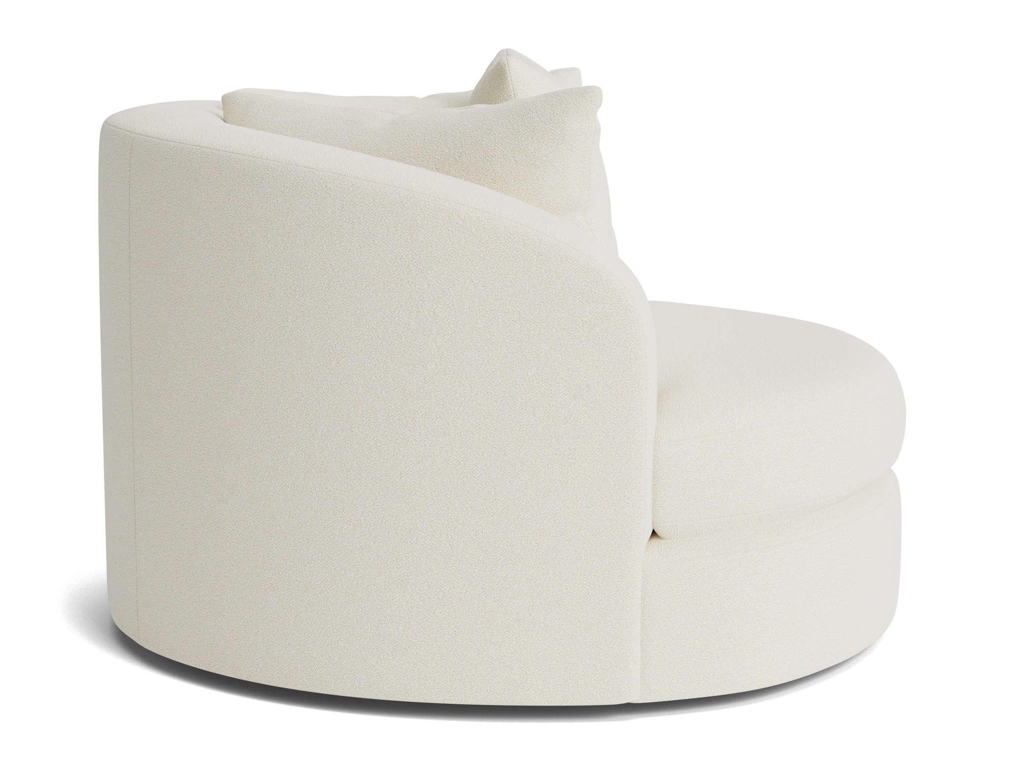 amelia grand swivel chair tussah snow