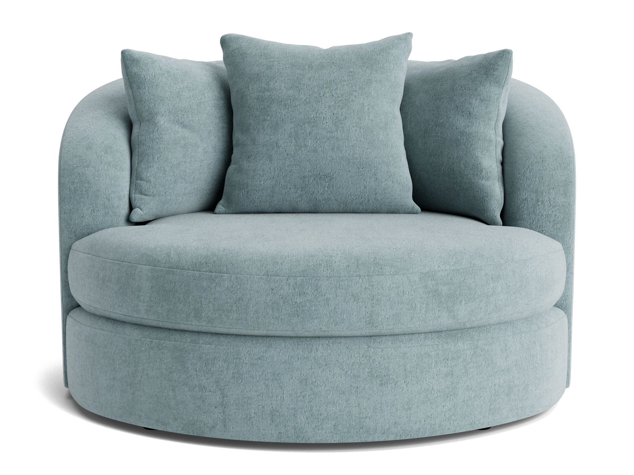 amelia grand swivel chair plush mist