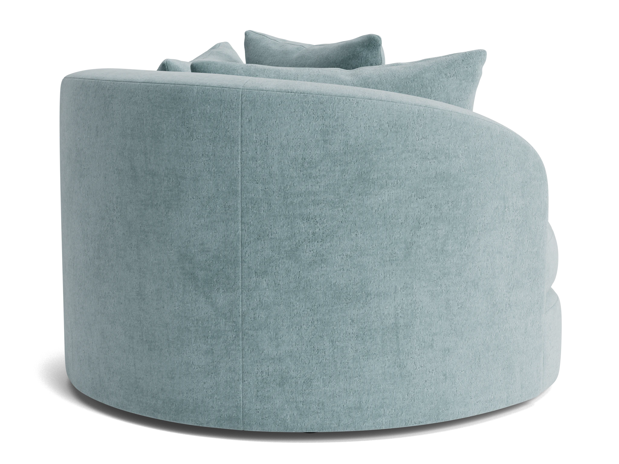 amelia grand swivel chair plush mist