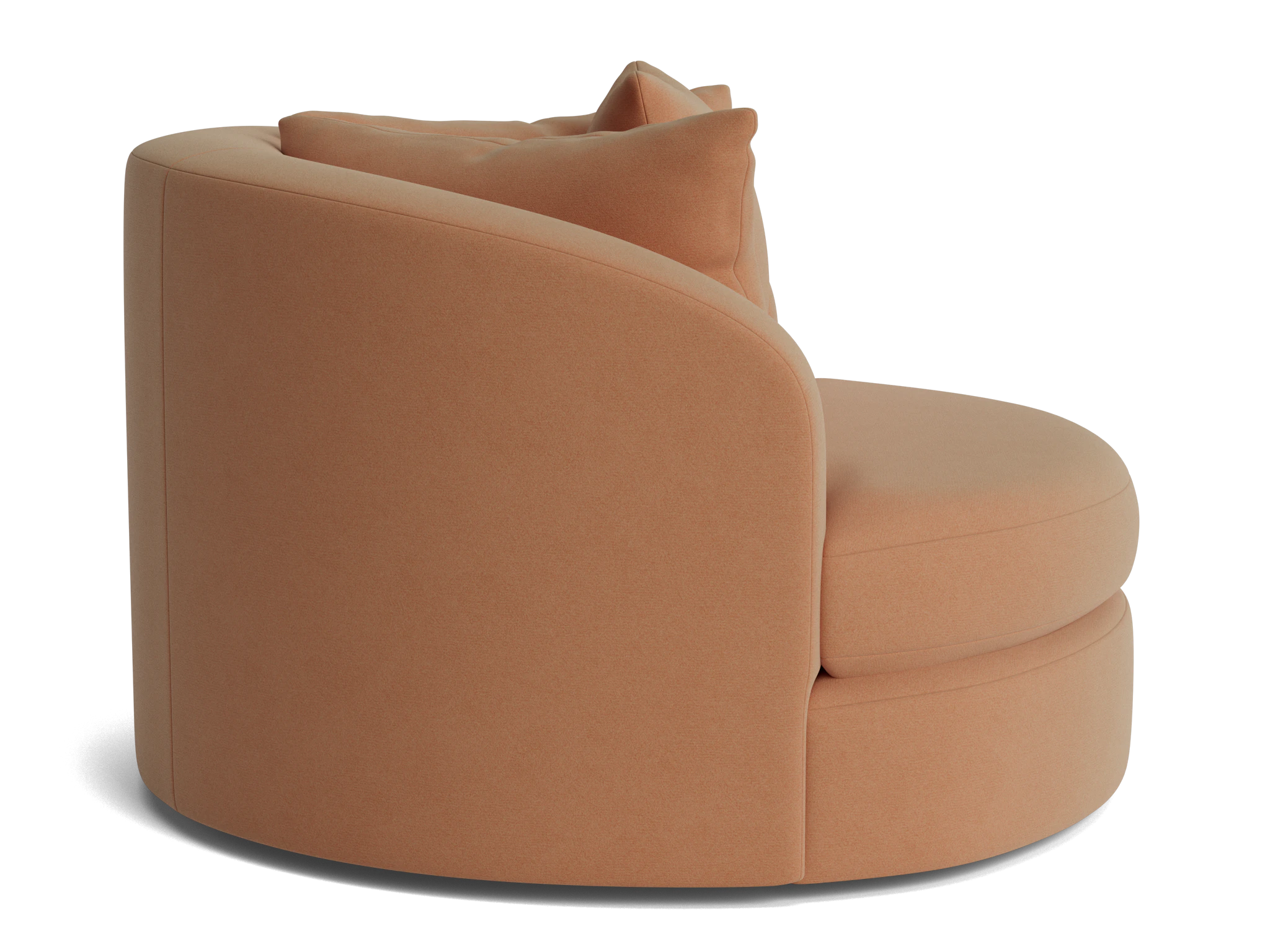 amelia grand swivel chair royale pantone mocha mousse