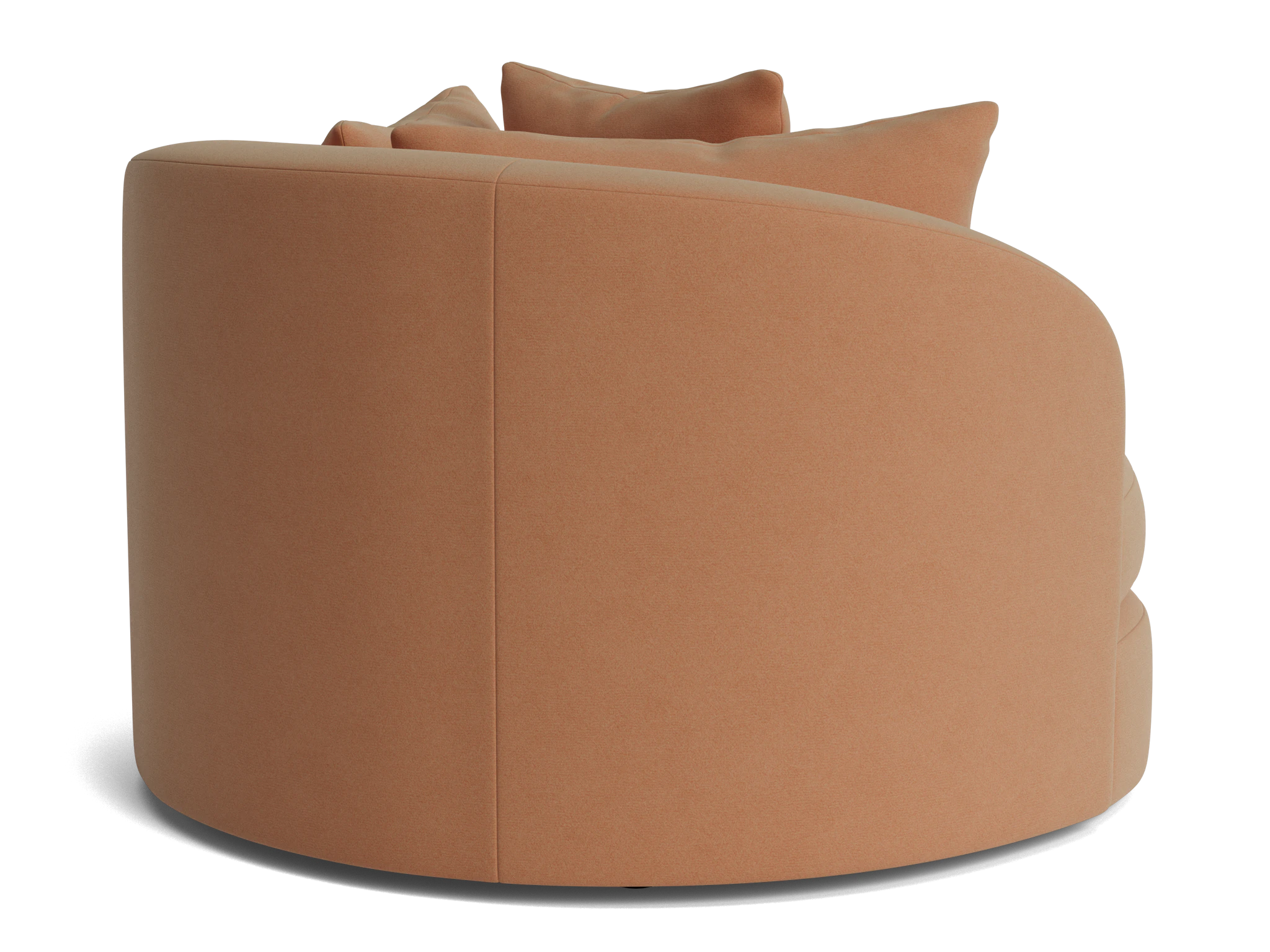 amelia grand swivel chair royale pantone mocha mousse