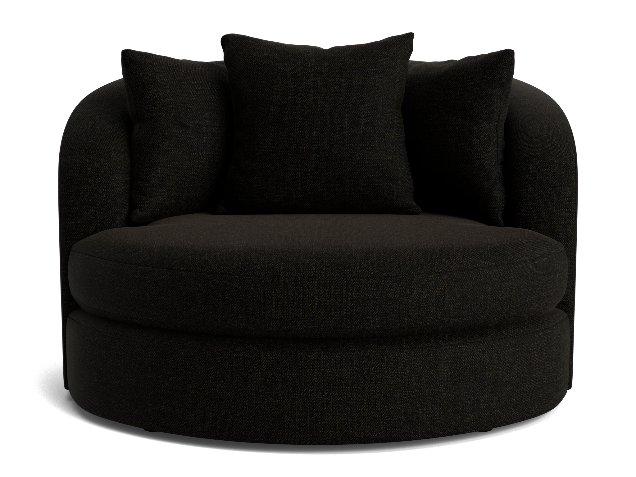 amelia grand swivel chair milo onyx