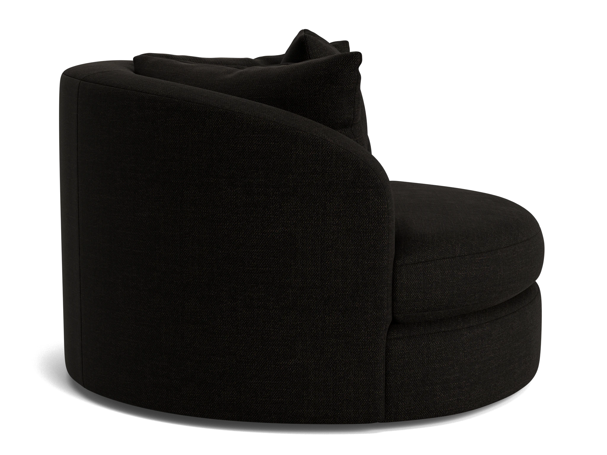 amelia grand swivel chair milo onyx