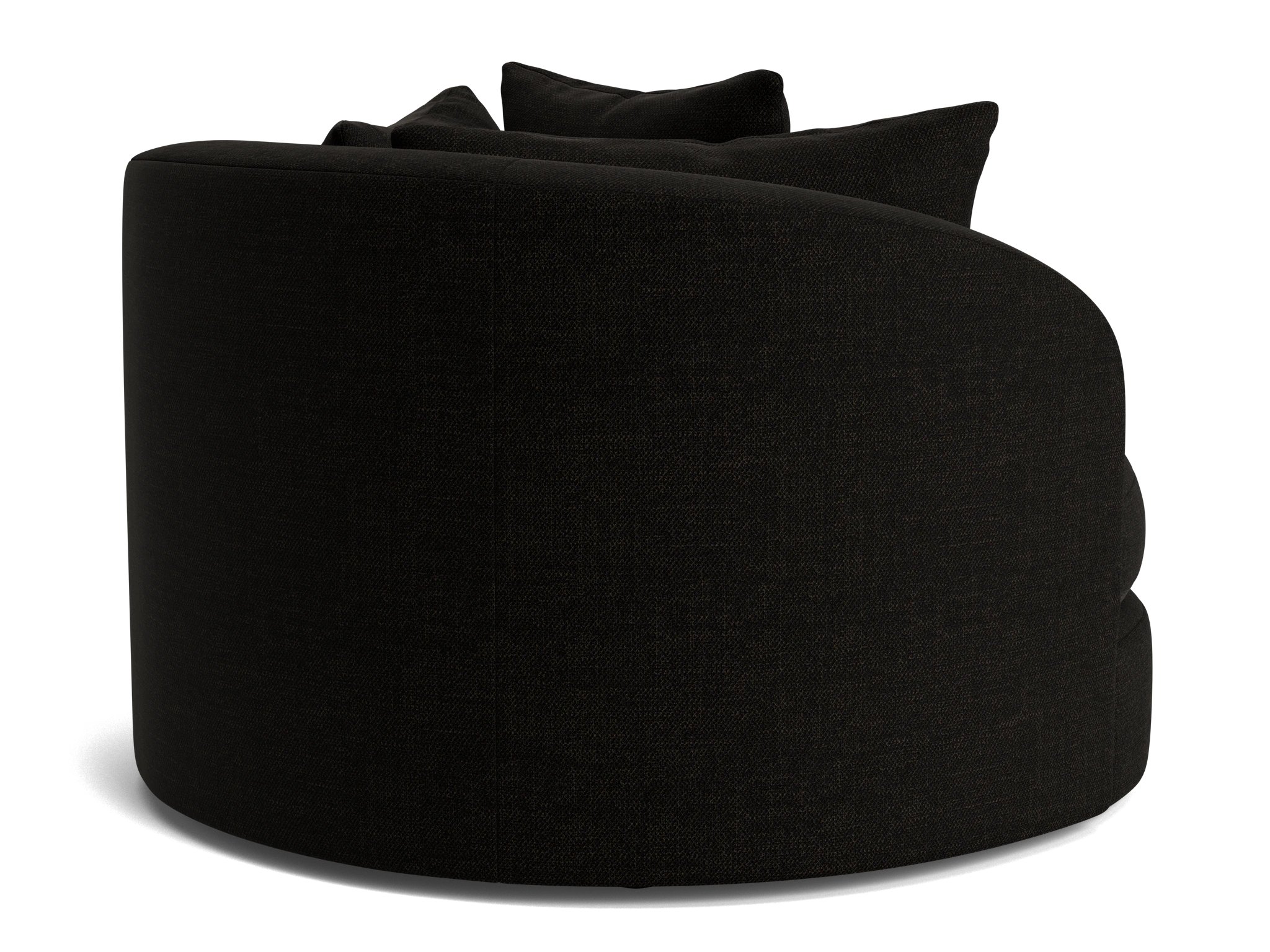 amelia grand swivel chair milo onyx